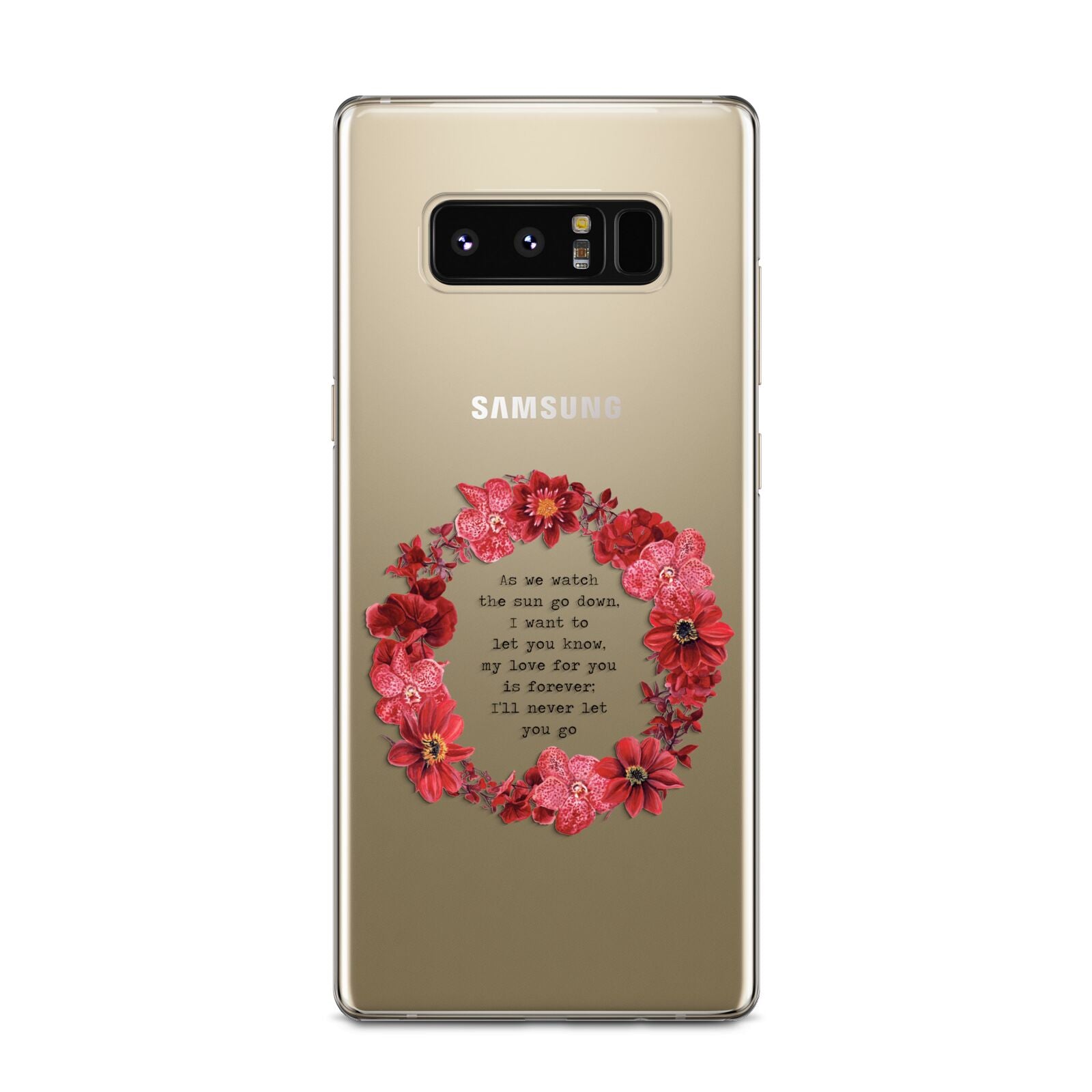 Valentine Wreath Quote Samsung Galaxy Note 8 Case