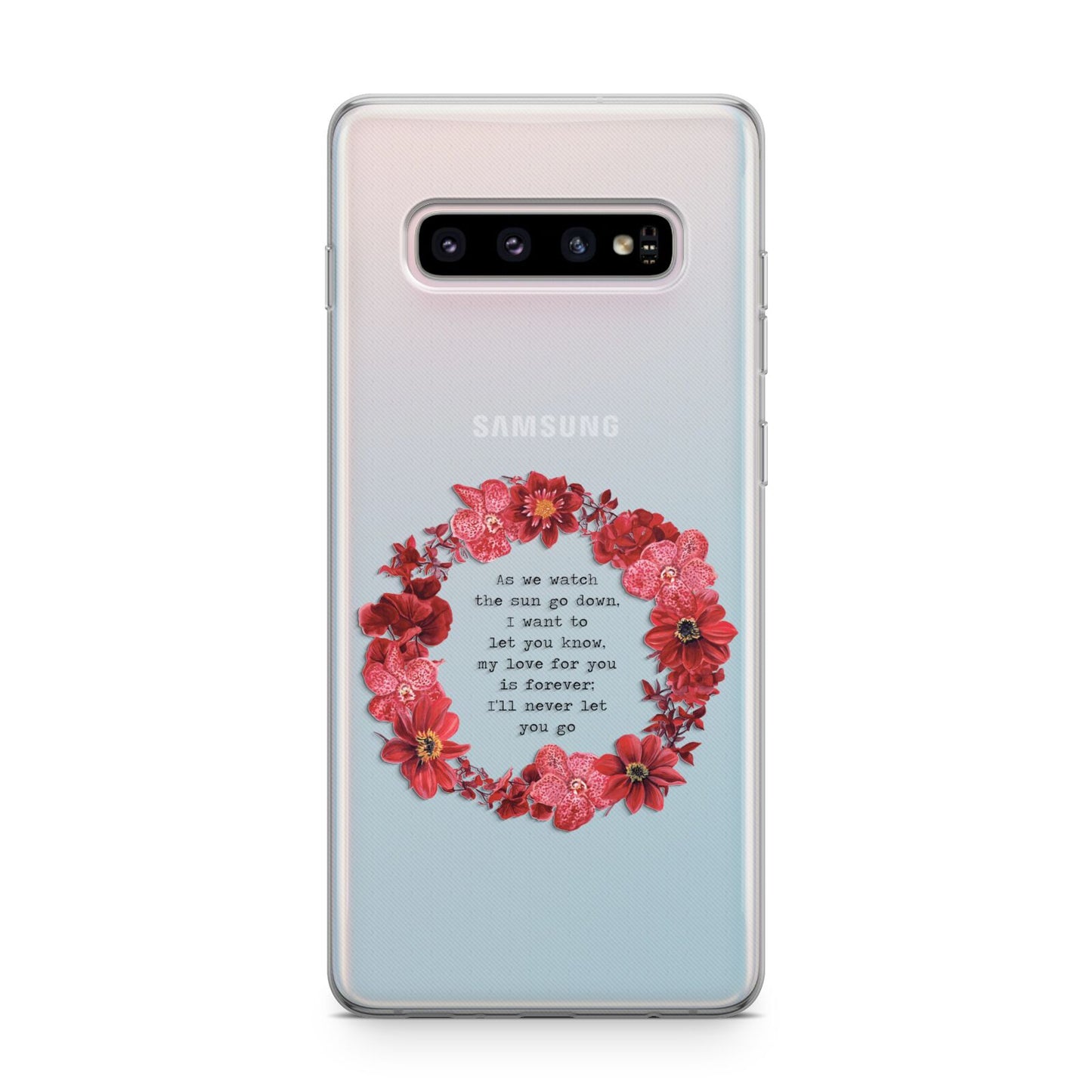 Valentine Wreath Quote Samsung Galaxy S10 Plus Case