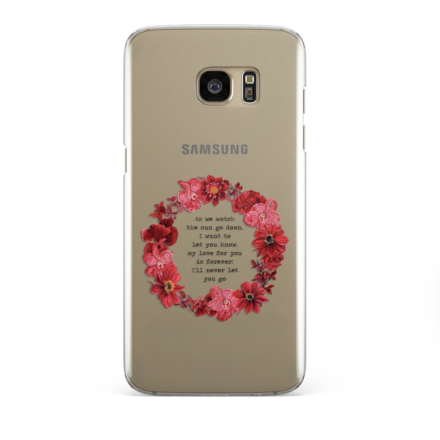 Valentine Wreath Quote Samsung Galaxy S7 Edge Case