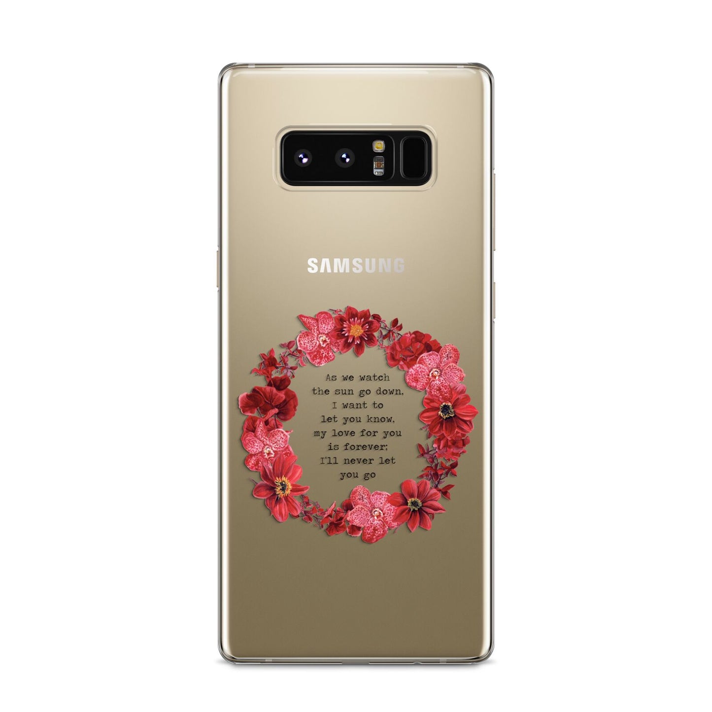 Valentine Wreath Quote Samsung Galaxy S8 Case