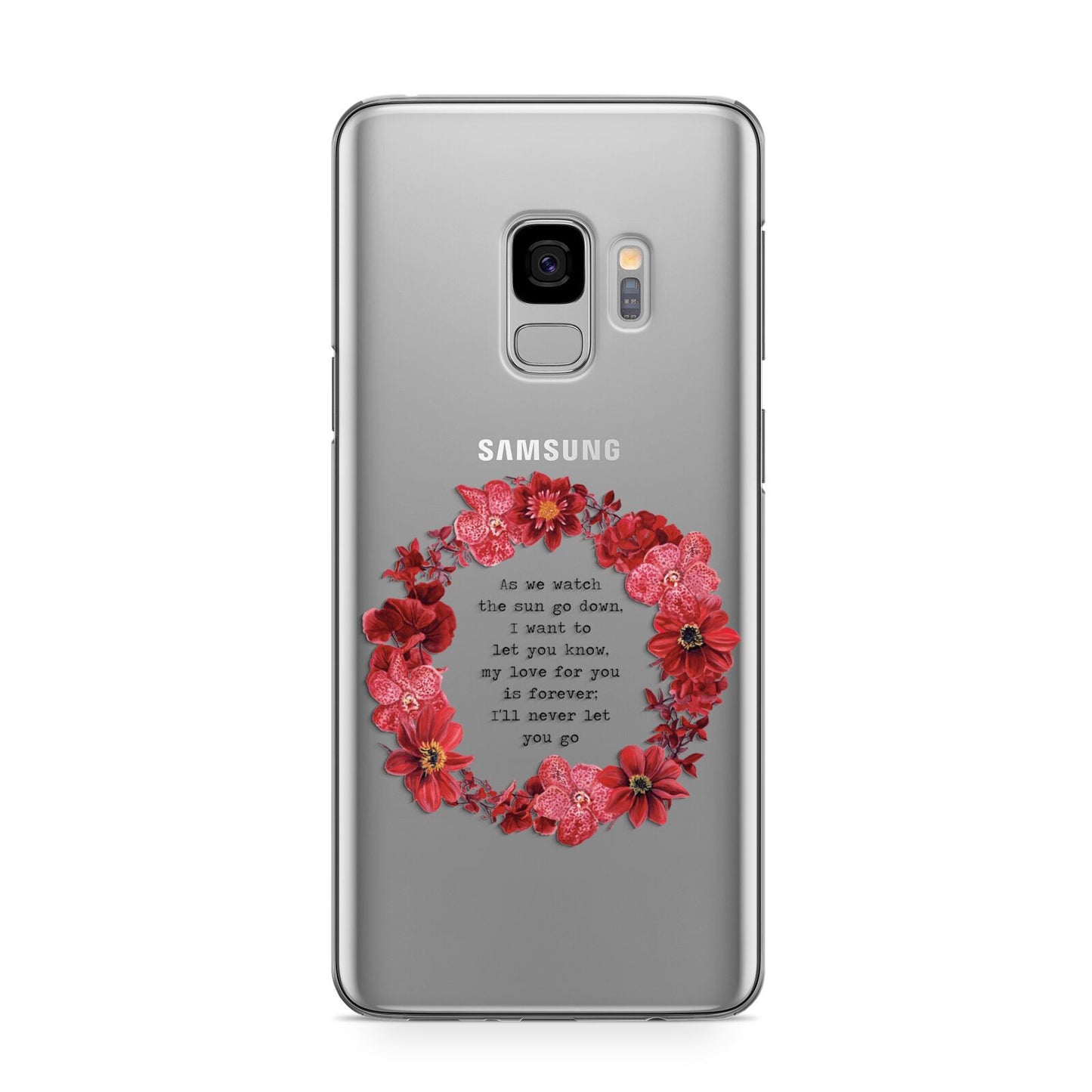 Valentine Wreath Quote Samsung Galaxy S9 Case