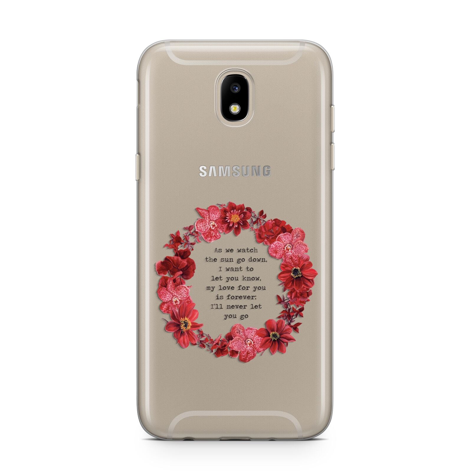 Valentine Wreath Quote Samsung J5 2017 Case