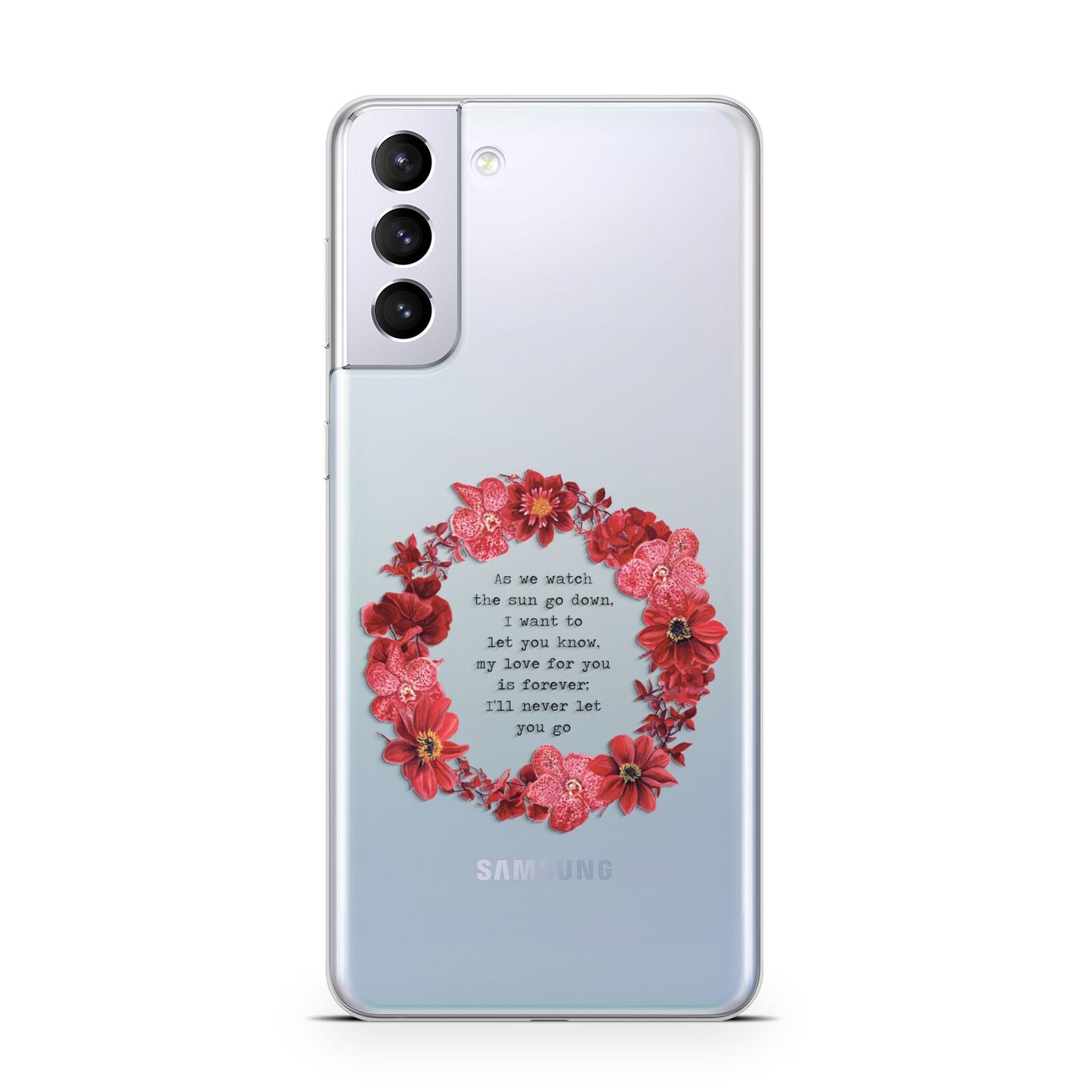 Valentine Wreath Quote Samsung S21 Plus Case