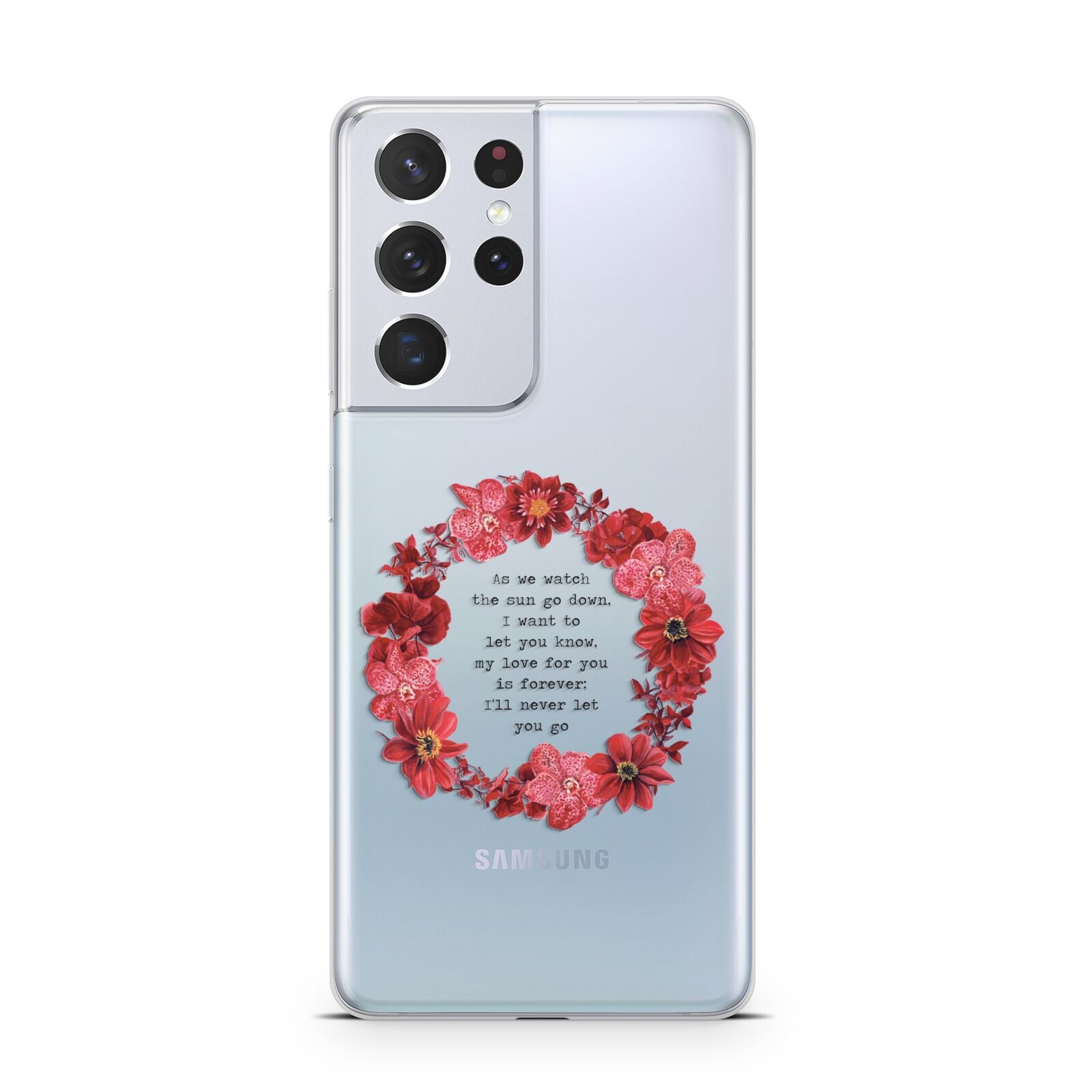 Valentine Wreath Quote Samsung S21 Ultra Case