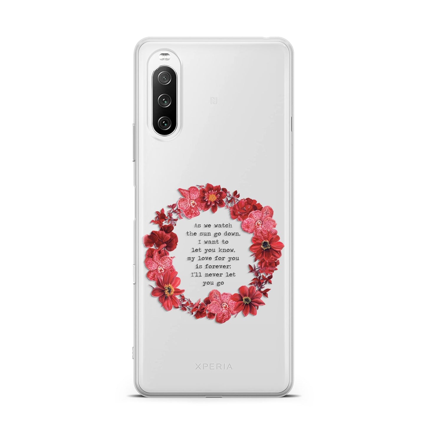 Valentine Wreath Quote Sony Xperia 10 III Case