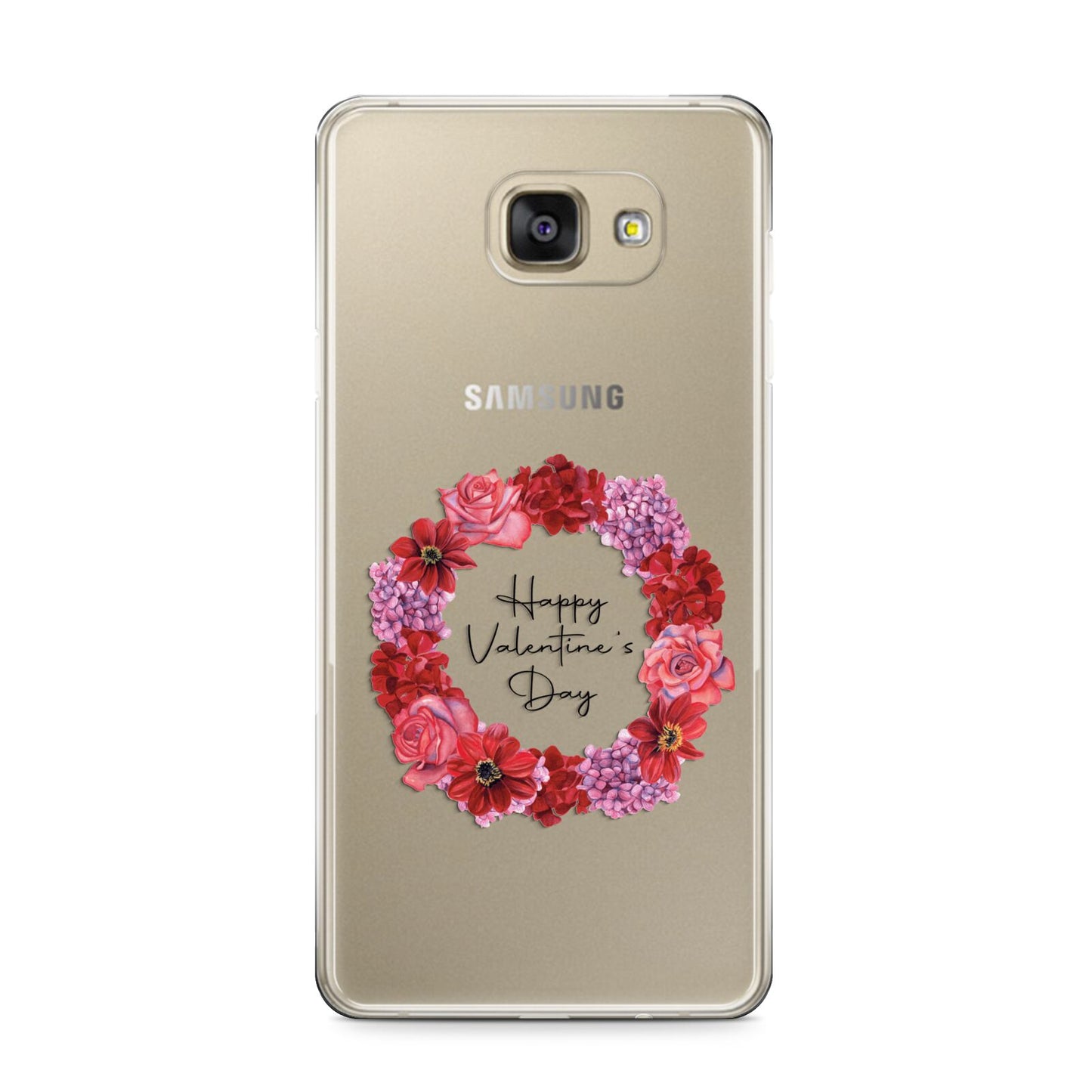 Valentine Wreath Samsung Galaxy A9 2016 Case on gold phone