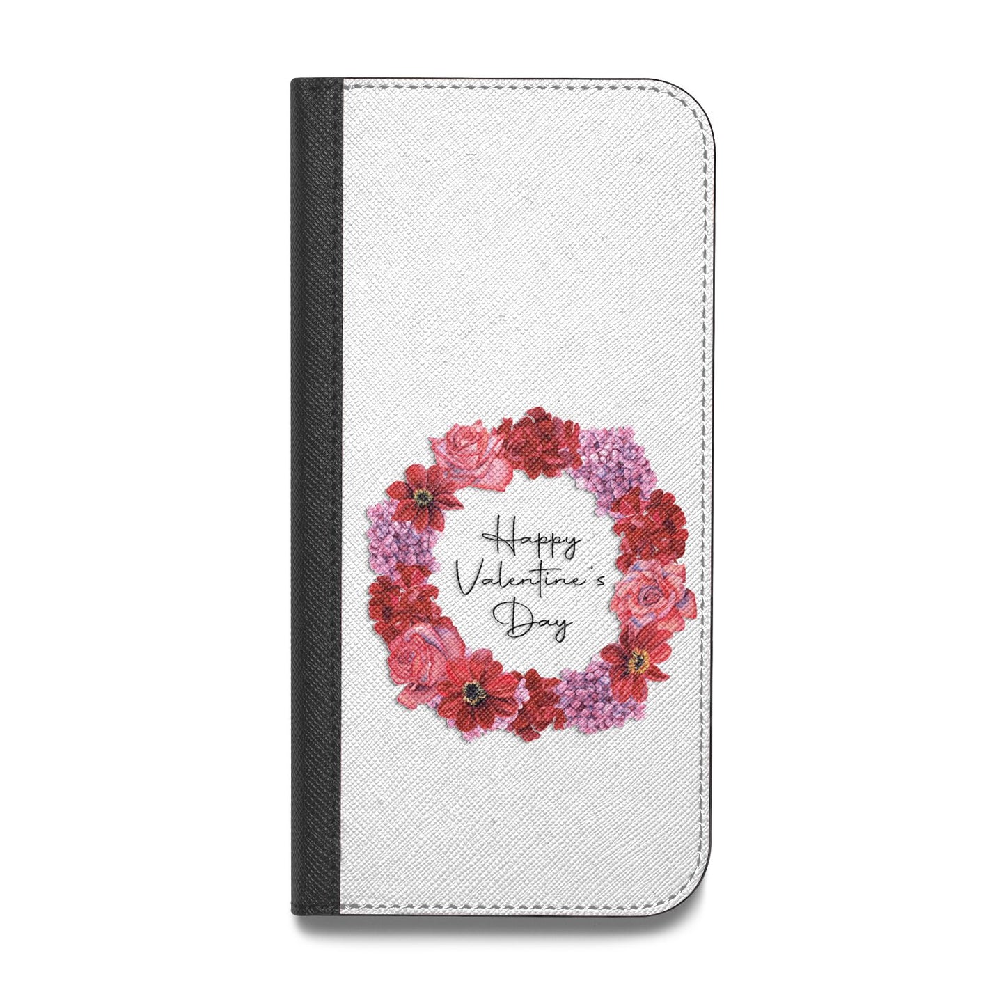 Valentine Wreath Vegan Leather Flip Samsung Case