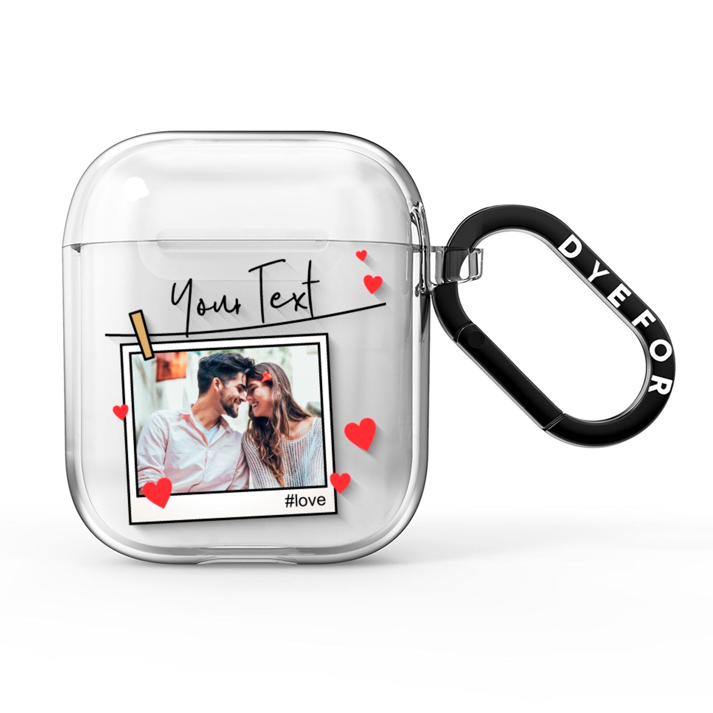 Valentine s Photo AirPods Clear Case