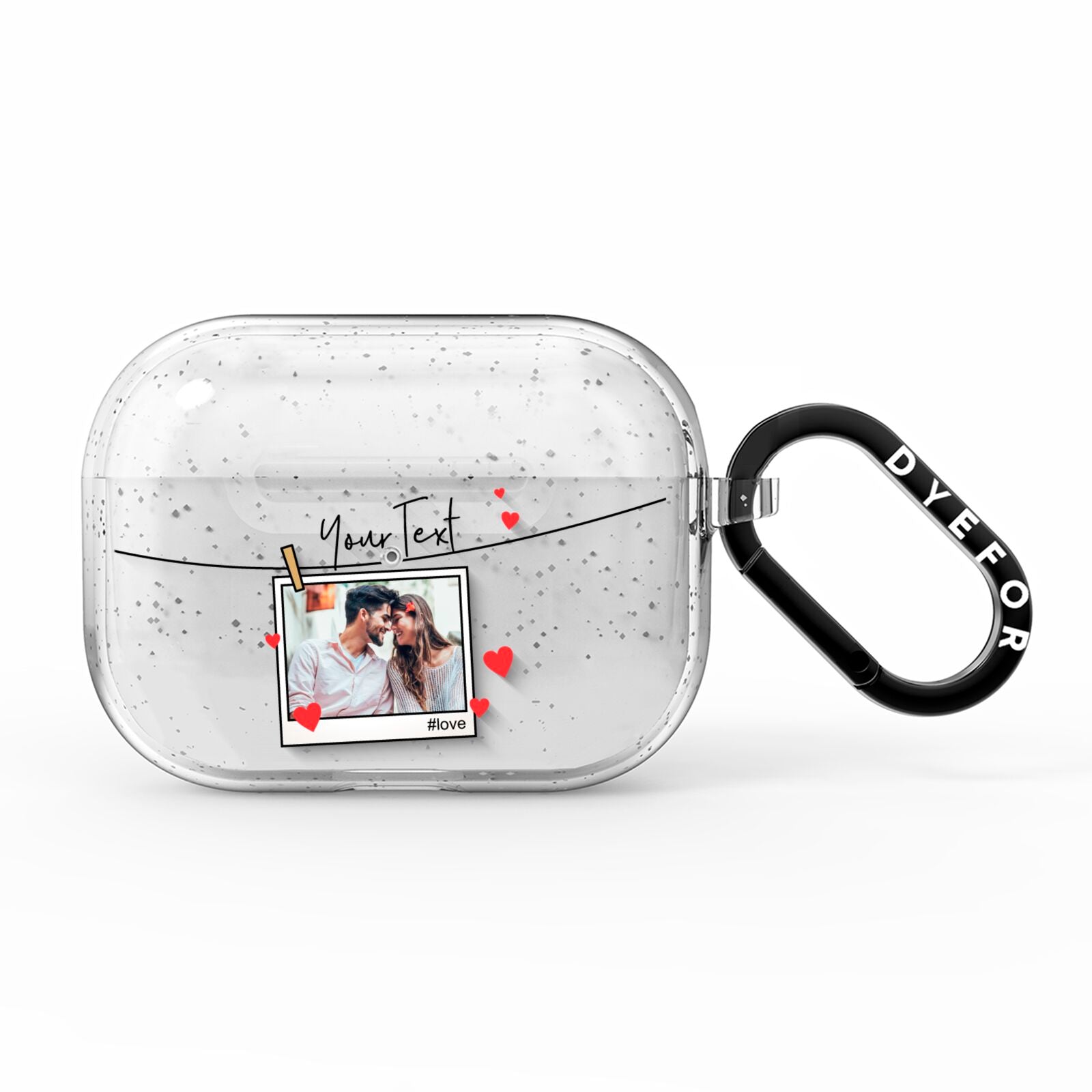 Valentine s Photo AirPods Pro Glitter Case