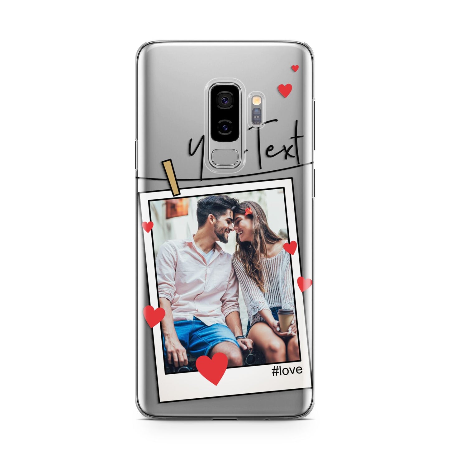 Valentine s Photo Samsung Galaxy S9 Plus Case on Silver phone