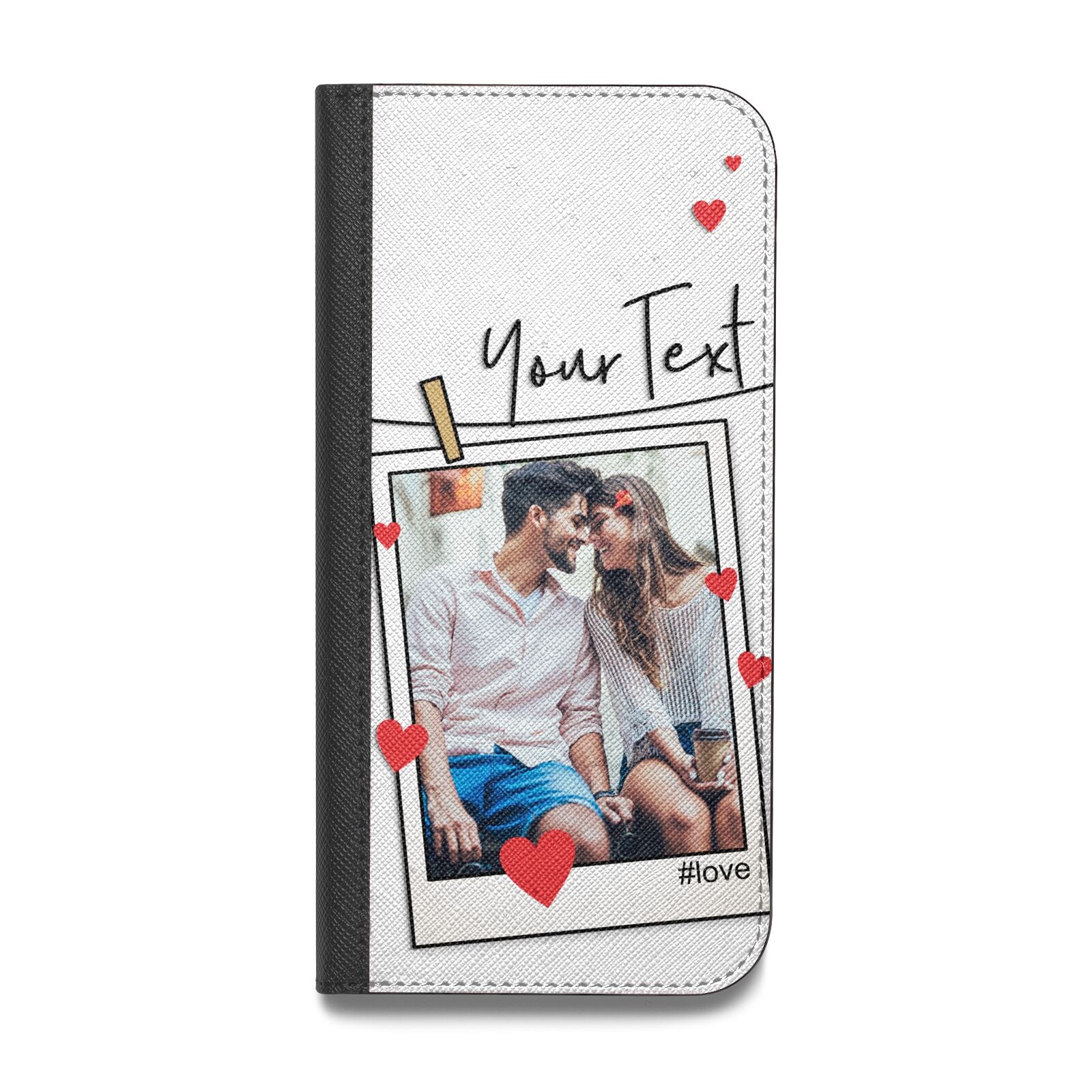 Valentine s Photo Vegan Leather Flip Samsung Case