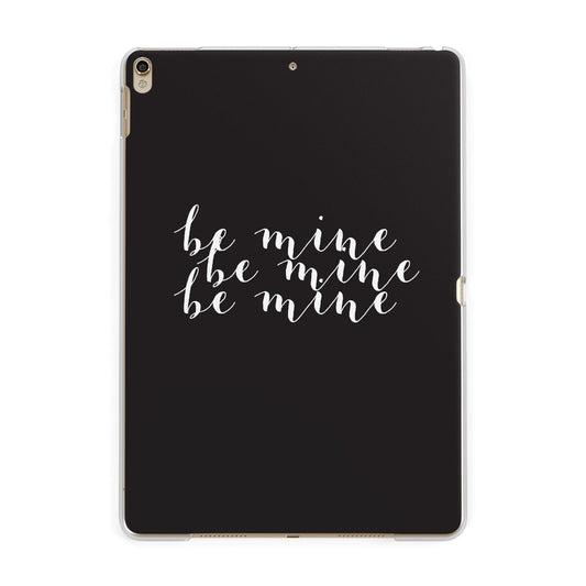 Valentines Be Mine Text Apple iPad Gold Case