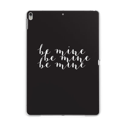 Valentines Be Mine Text Apple iPad Silver Case