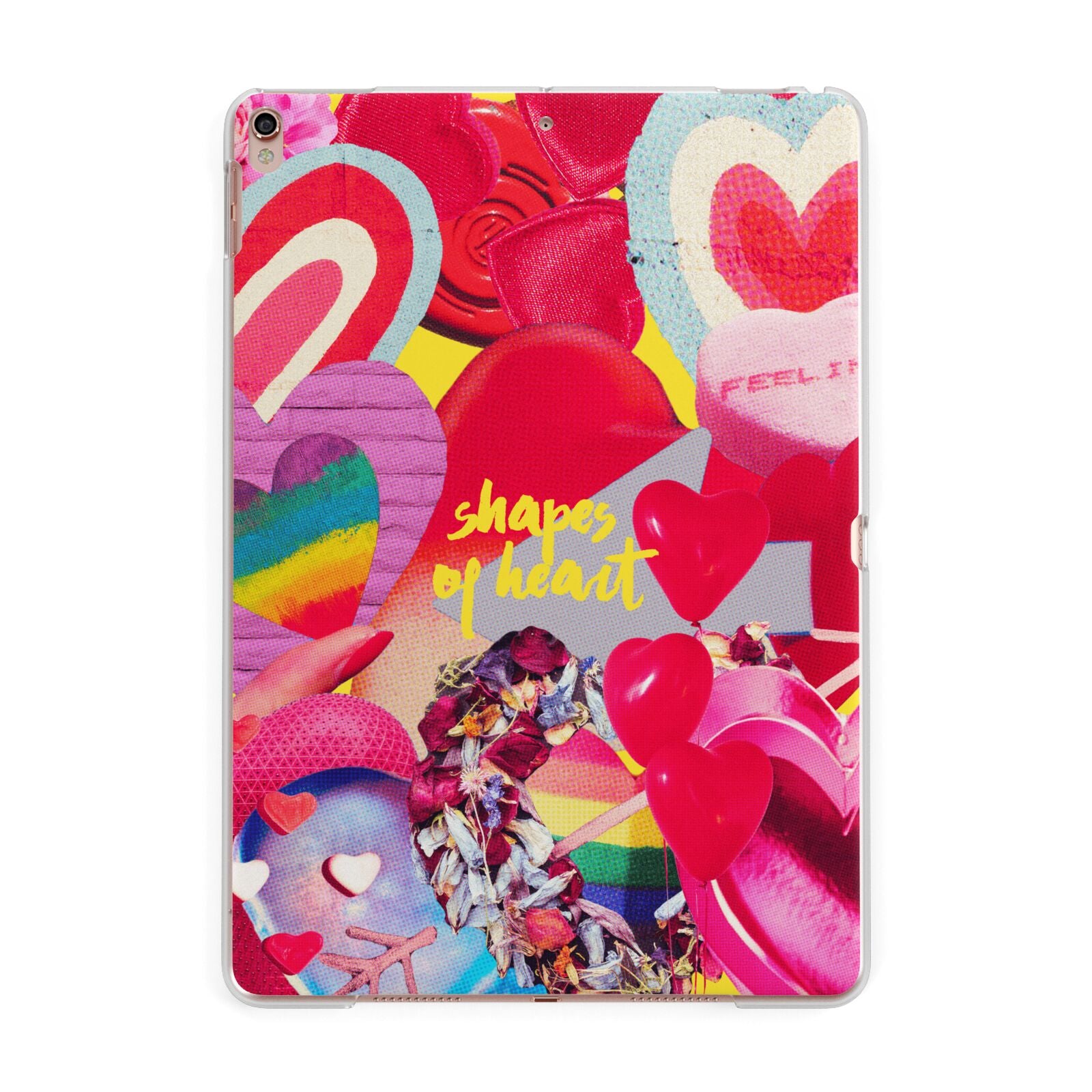 Valentines Cut Outs Apple iPad Rose Gold Case