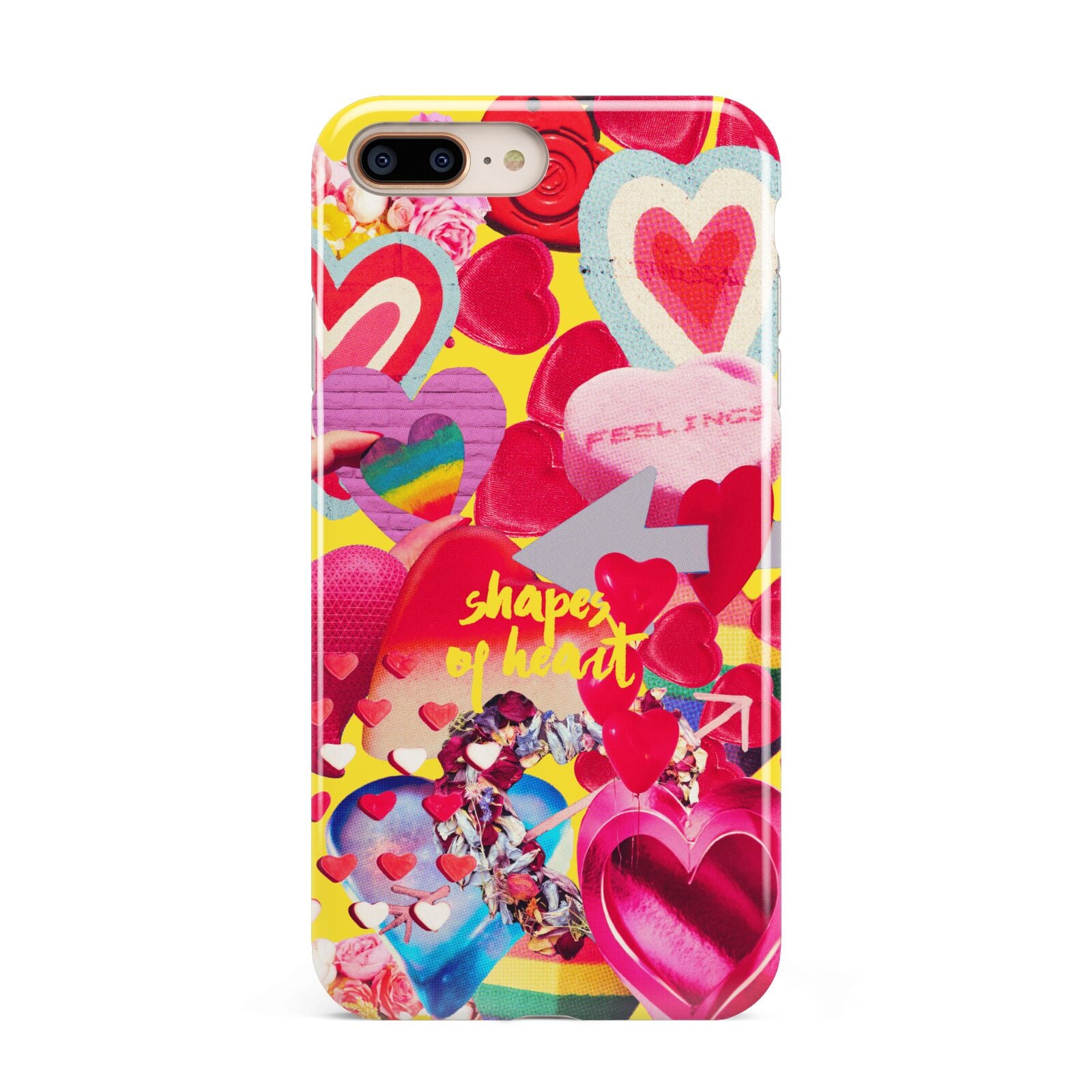 Valentines Cut Outs Apple iPhone 7 8 Plus 3D Tough Case