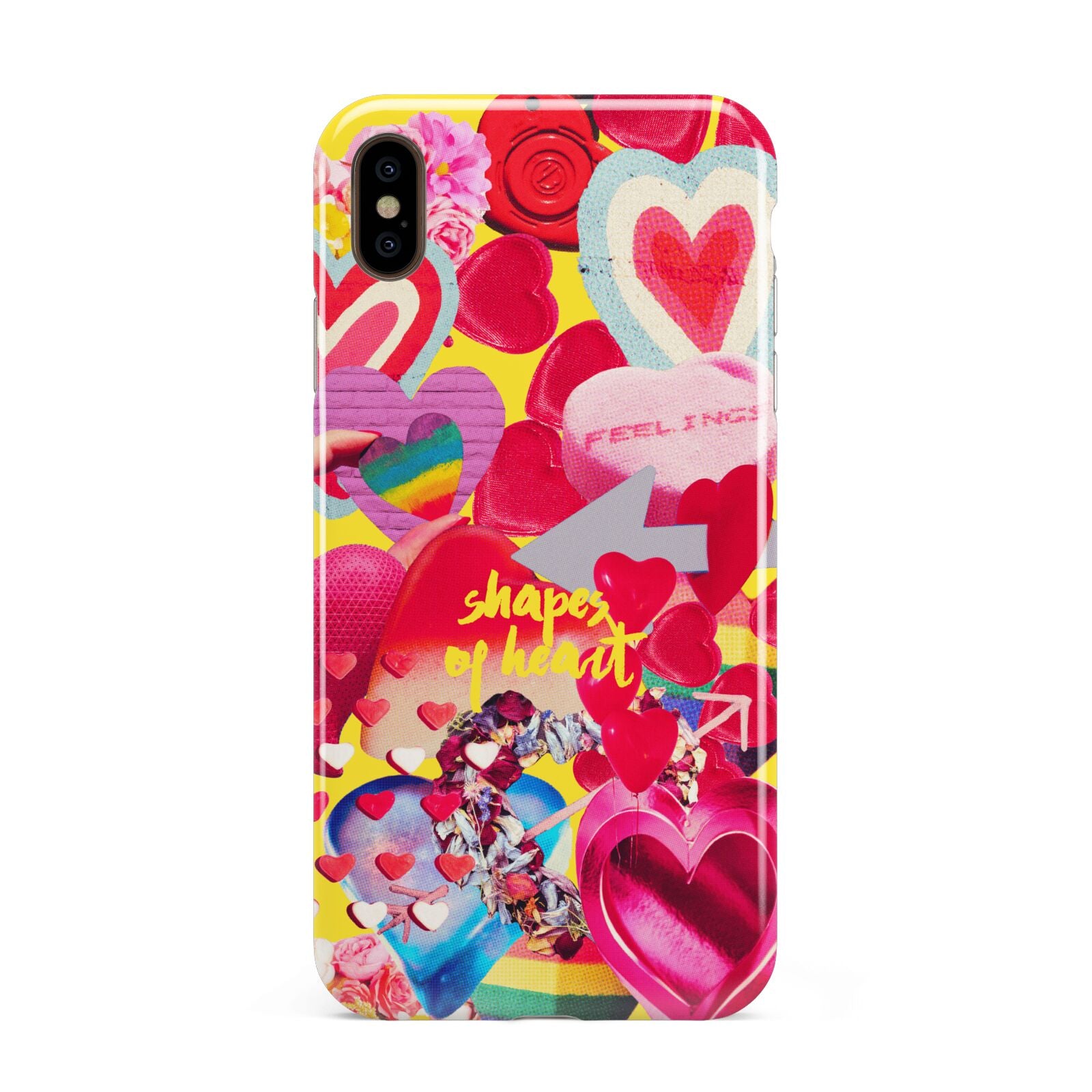 Valentines Cut Outs Apple iPhone Xs Max 3D Tough Case