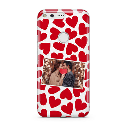 Valentines Day Heart Photo Personalised Google Pixel Case