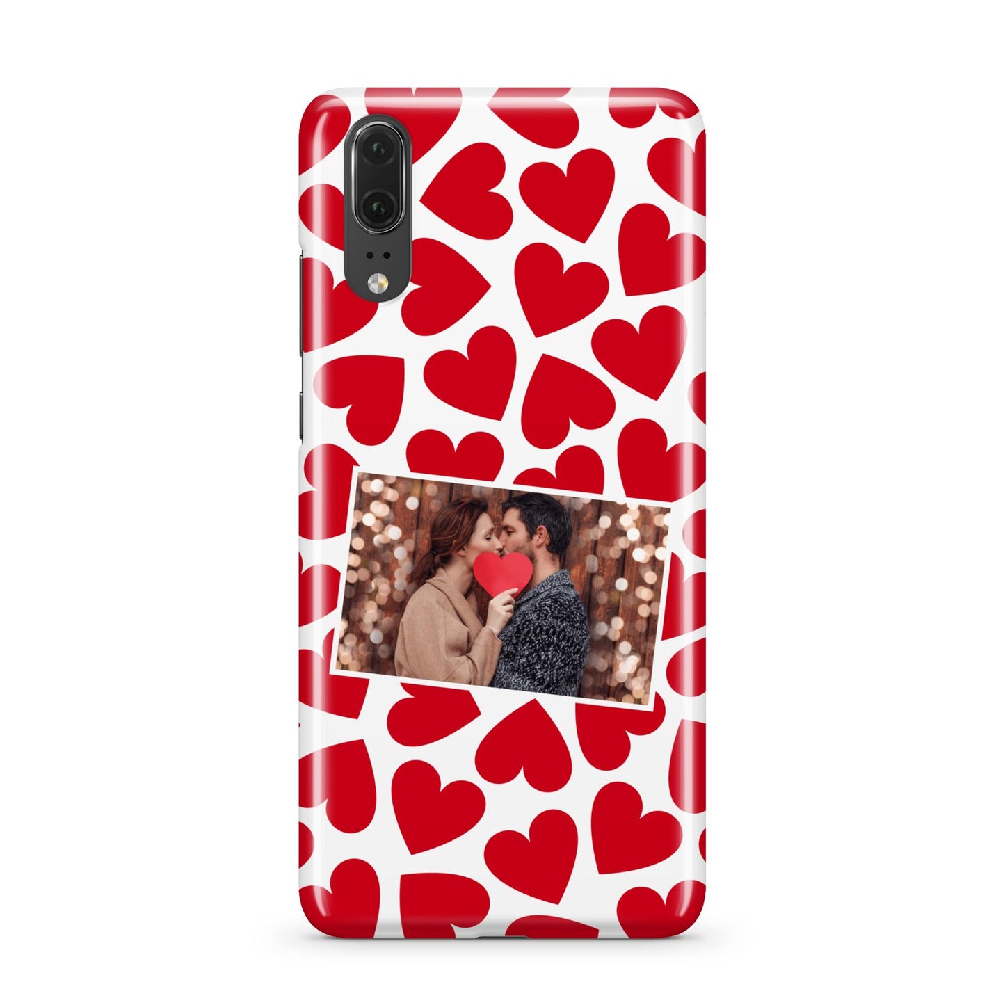 Valentines Day Heart Photo Personalised Huawei P20 Phone Case