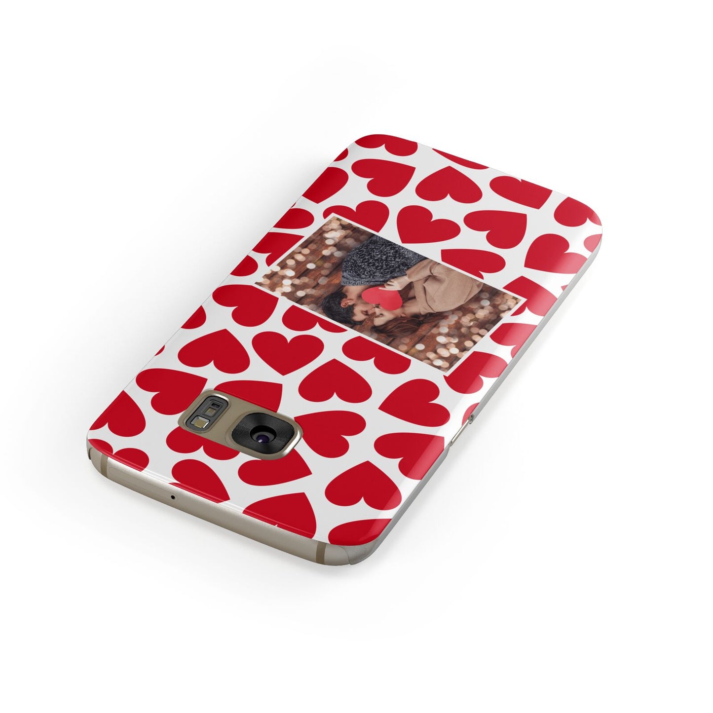 Valentines Day Heart Photo Personalised Samsung Galaxy Case Front Close Up