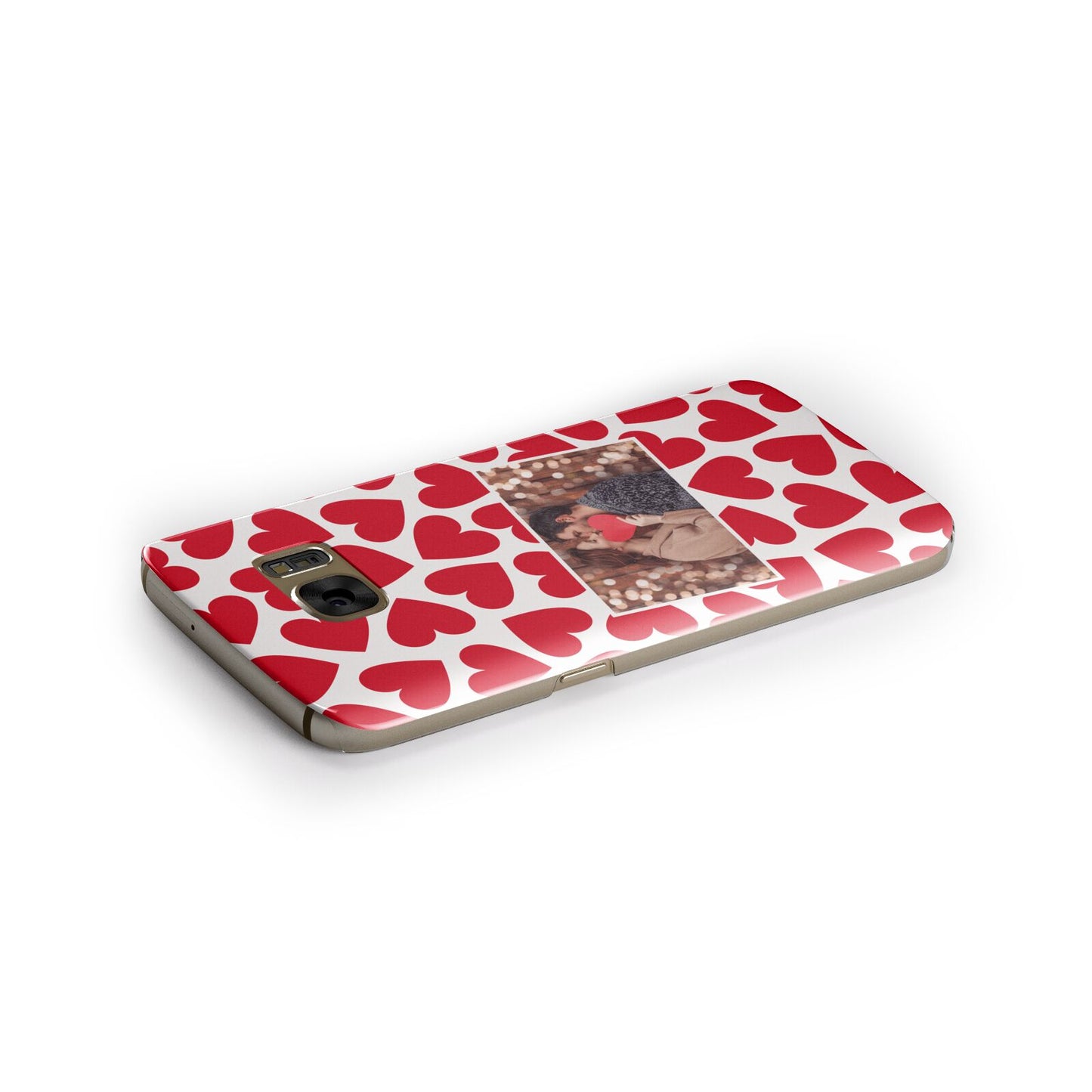 Valentines Day Heart Photo Personalised Samsung Galaxy Case Side Close Up