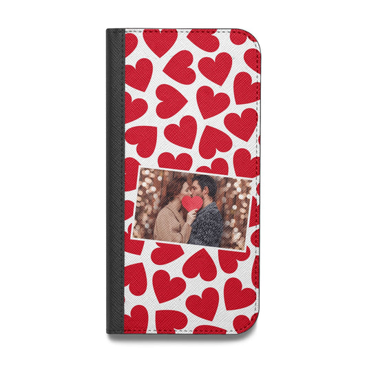 Valentines Day Heart Photo Personalised Vegan Leather Flip Samsung Case