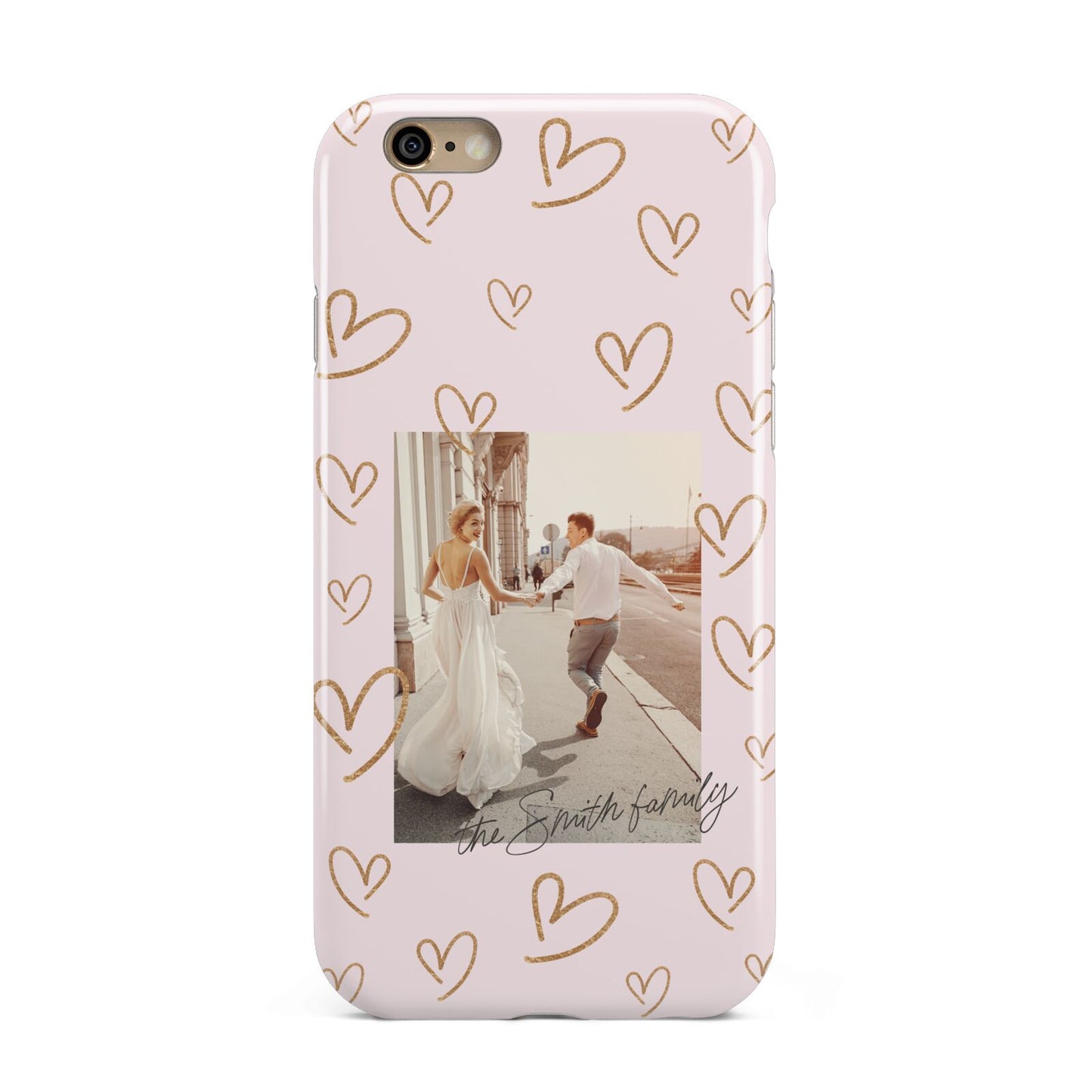 Valentines Day Newly Wed Photo Personalised Apple iPhone 6 3D Tough Case