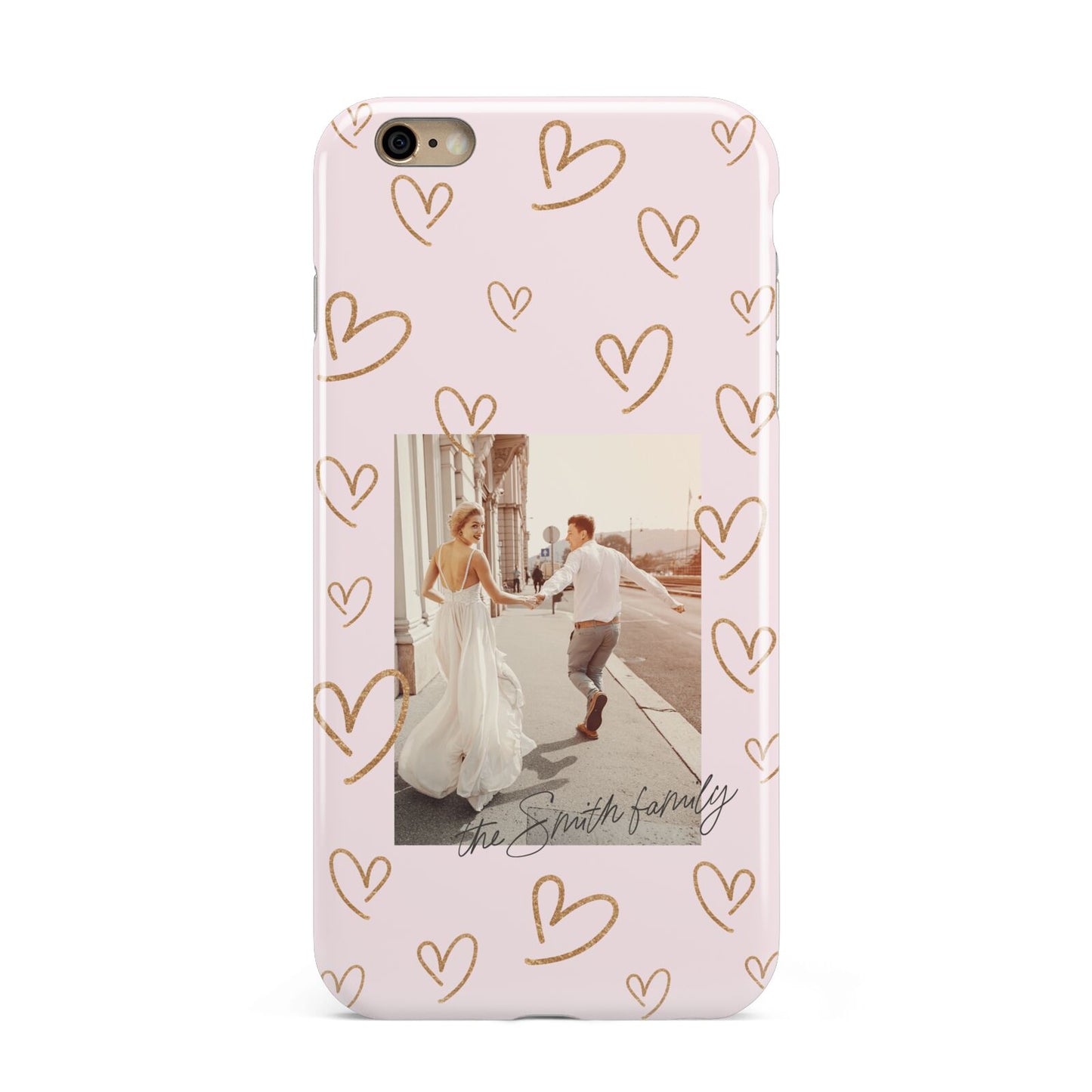 Valentines Day Newly Wed Photo Personalised Apple iPhone 6 Plus 3D Tough Case