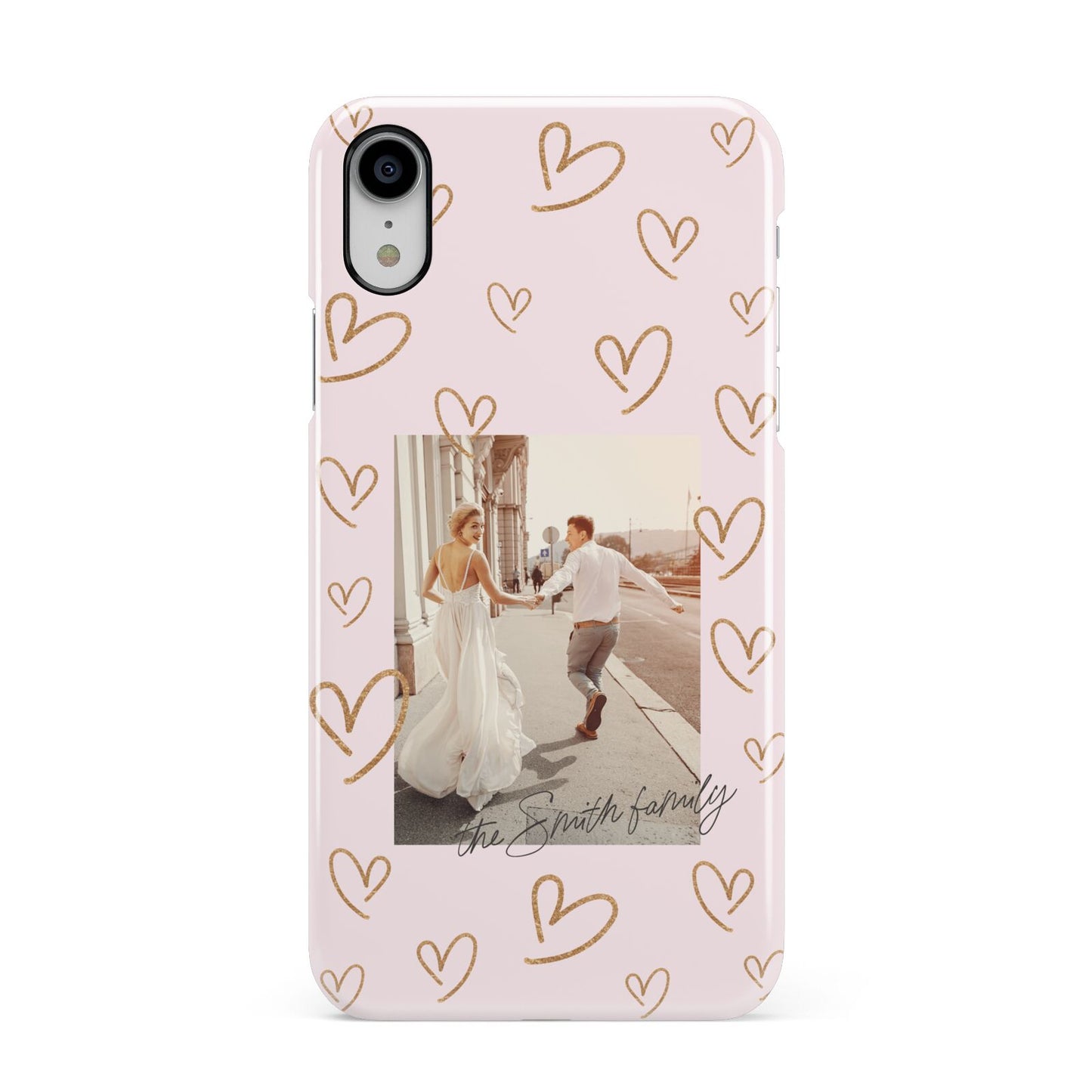 Valentines Day Newly Wed Photo Personalised Apple iPhone XR White 3D Snap Case