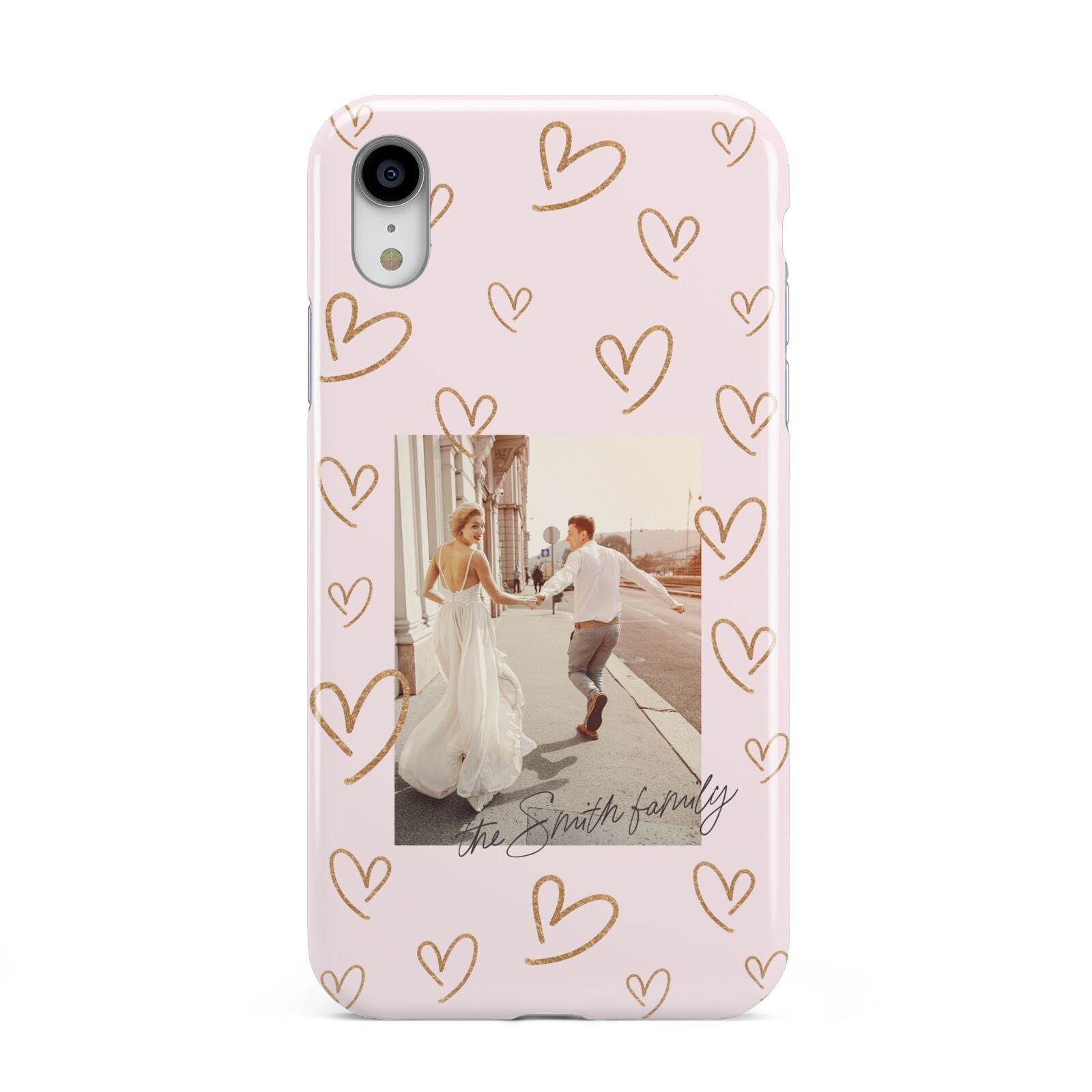 Valentines Day Newly Wed Photo Personalised Apple iPhone XR White 3D Tough Case