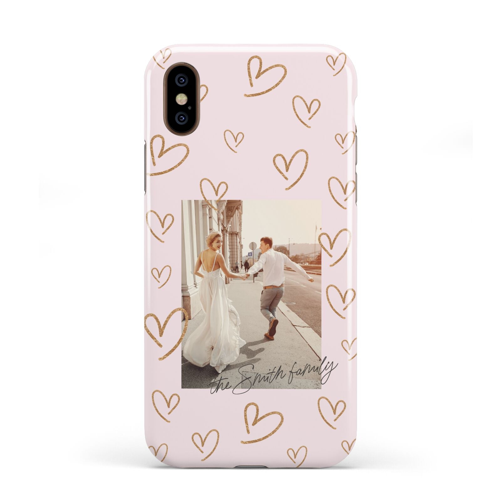 Valentines Day Newly Wed Photo Personalised Apple iPhone XS 3D Tough