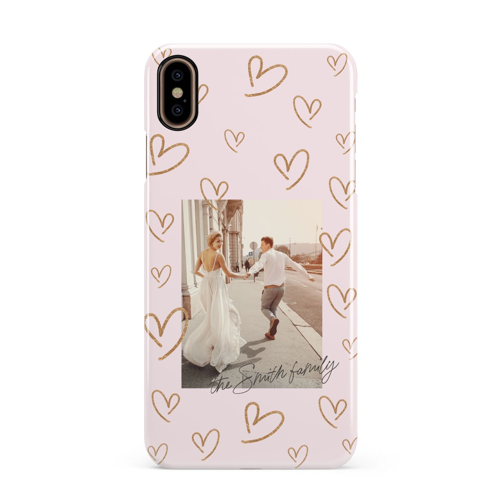 Valentines Day Newly Wed Photo Personalised Apple iPhone Xs Max 3D Snap Case