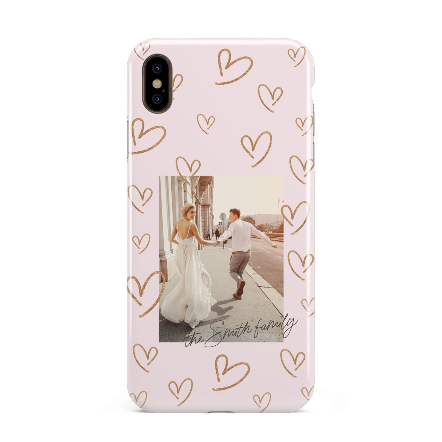 Valentines Day Newly Wed Photo Personalised Apple iPhone Xs Max 3D Tough Case