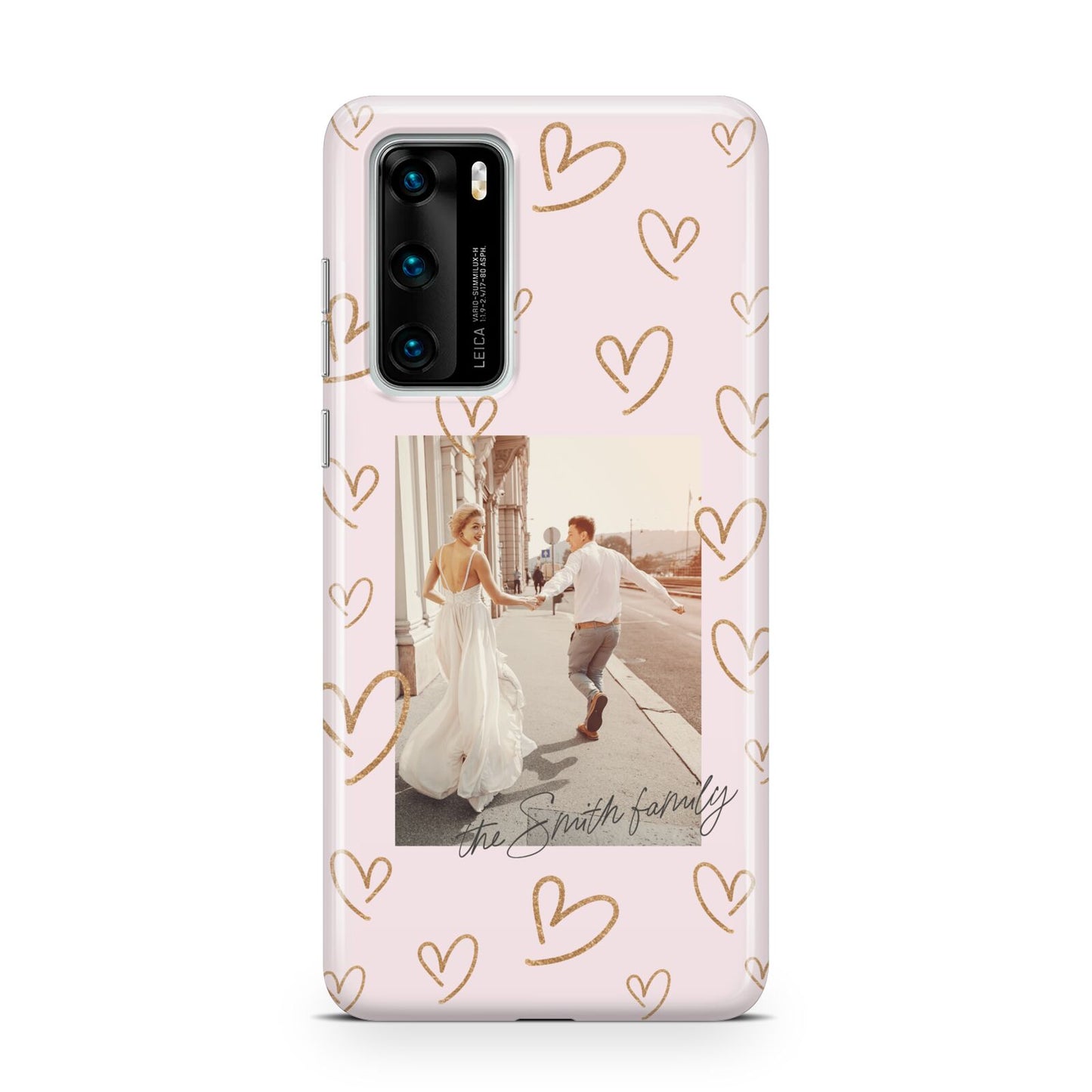 Valentines Day Newly Wed Photo Personalised Huawei P40 Phone Case