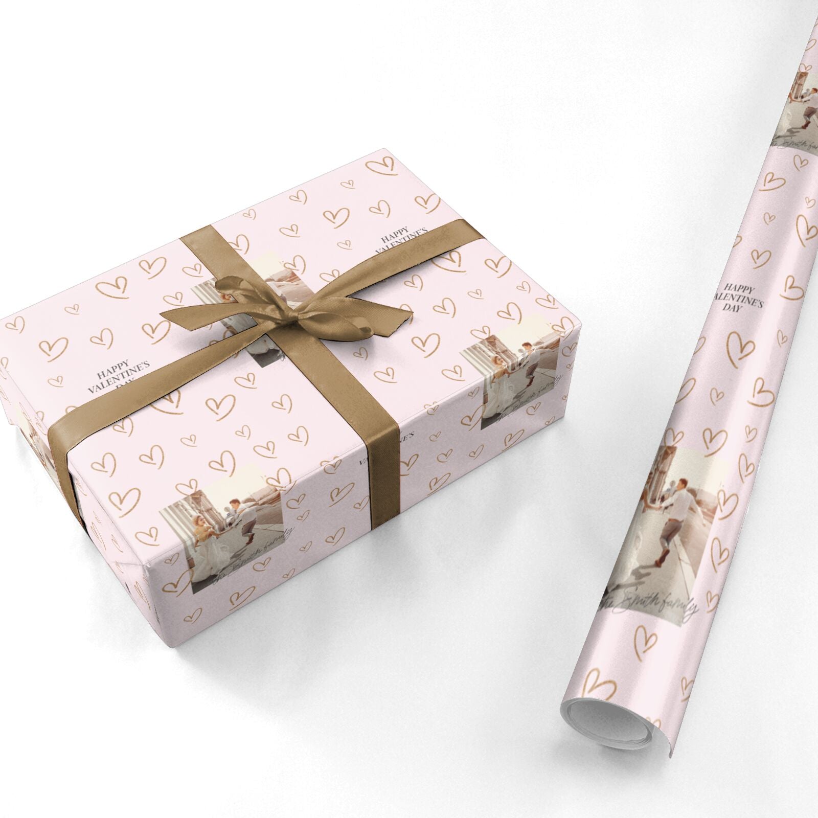 Kraft Heart Valentine Wrapping Paper, Cute Gift Wrap, Making Meadows