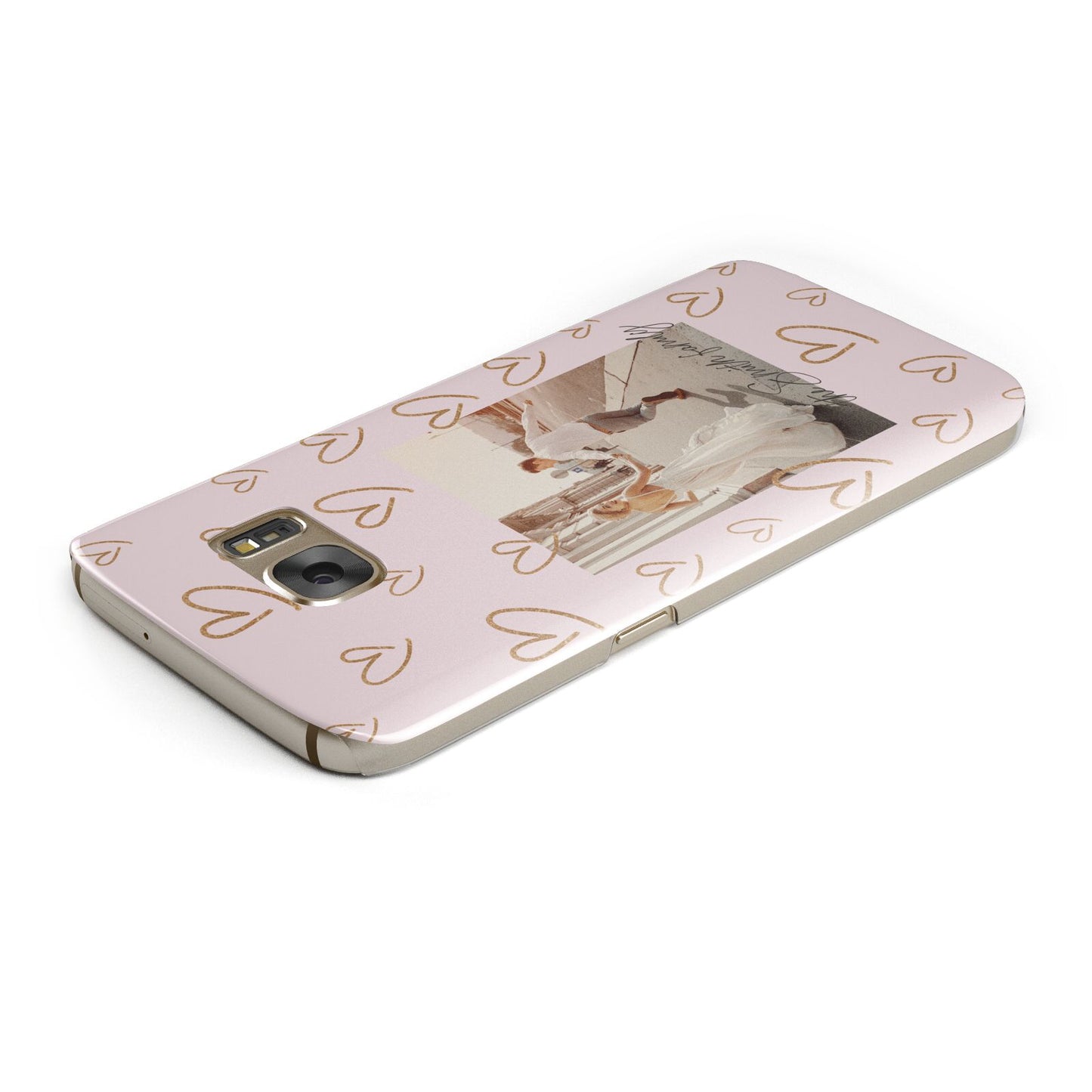 Valentines Day Newly Wed Photo Personalised Samsung Galaxy Case Top Cutout