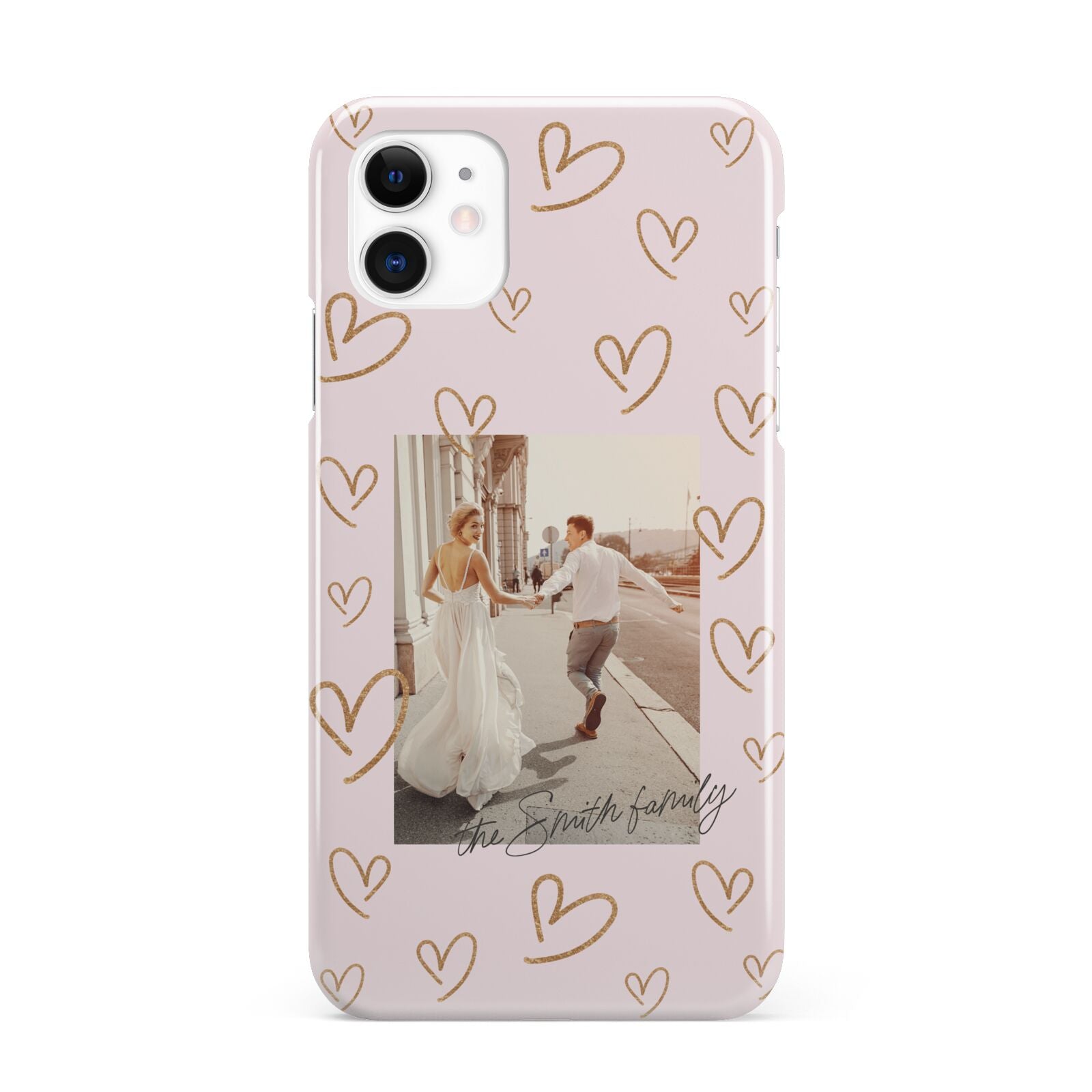 Valentines Day Newly Wed Photo Personalised iPhone 11 3D Snap Case