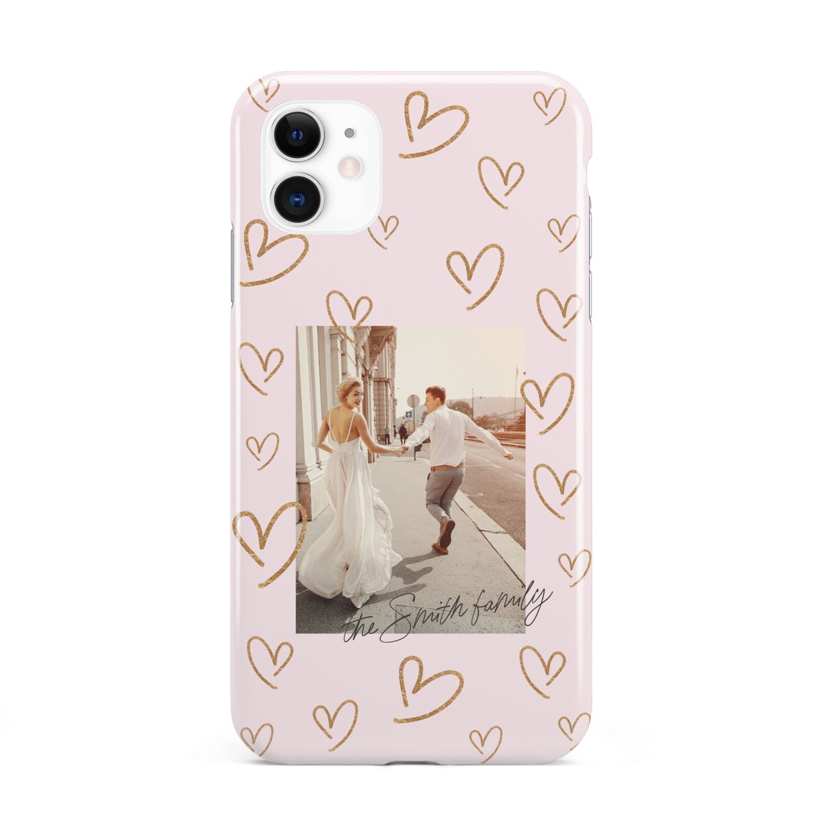 Valentines Day Newly Wed Photo Personalised iPhone 11 3D Tough Case