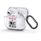 Valentines Day Photo Collage AirPods Glitter Case 3rd Gen Side Image