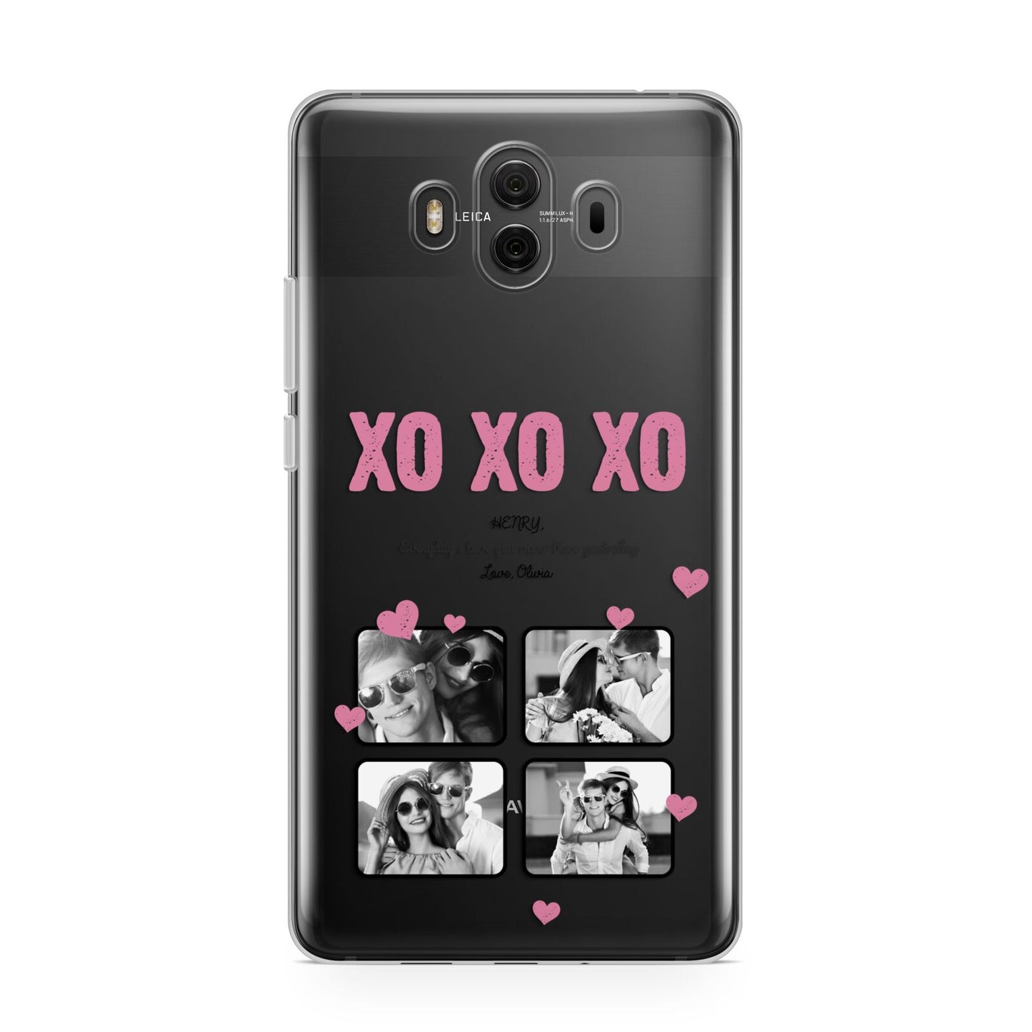 Valentines Day Photo Collage Huawei Mate 10 Protective Phone Case