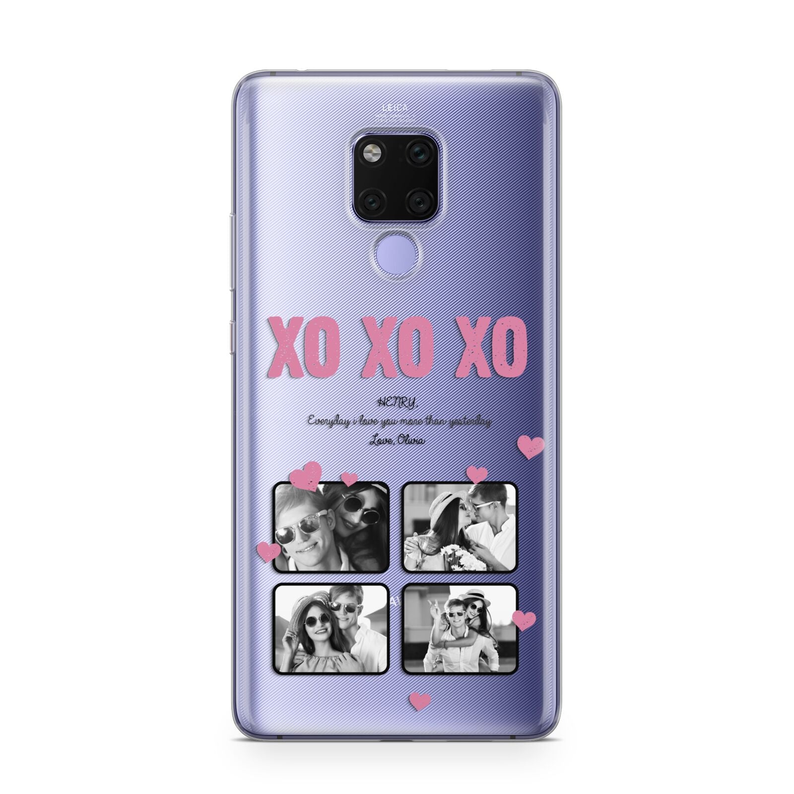 Valentines Day Photo Collage Huawei Mate 20X Phone Case