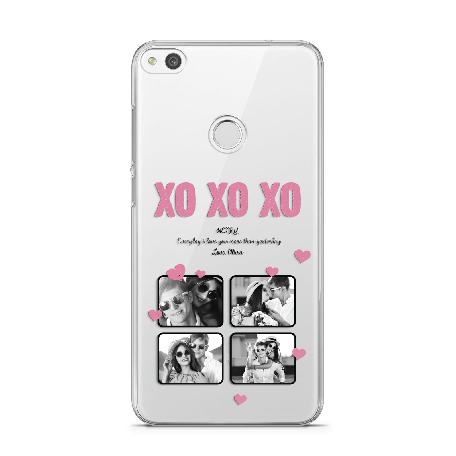 Valentines Day Photo Collage Huawei P8 Lite Case