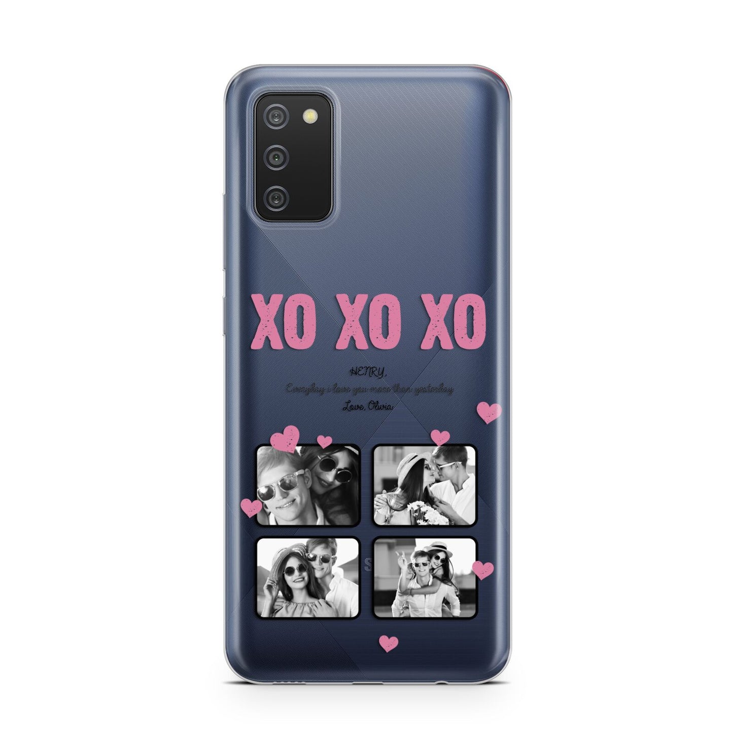 Valentines Day Photo Collage Samsung A02s Case