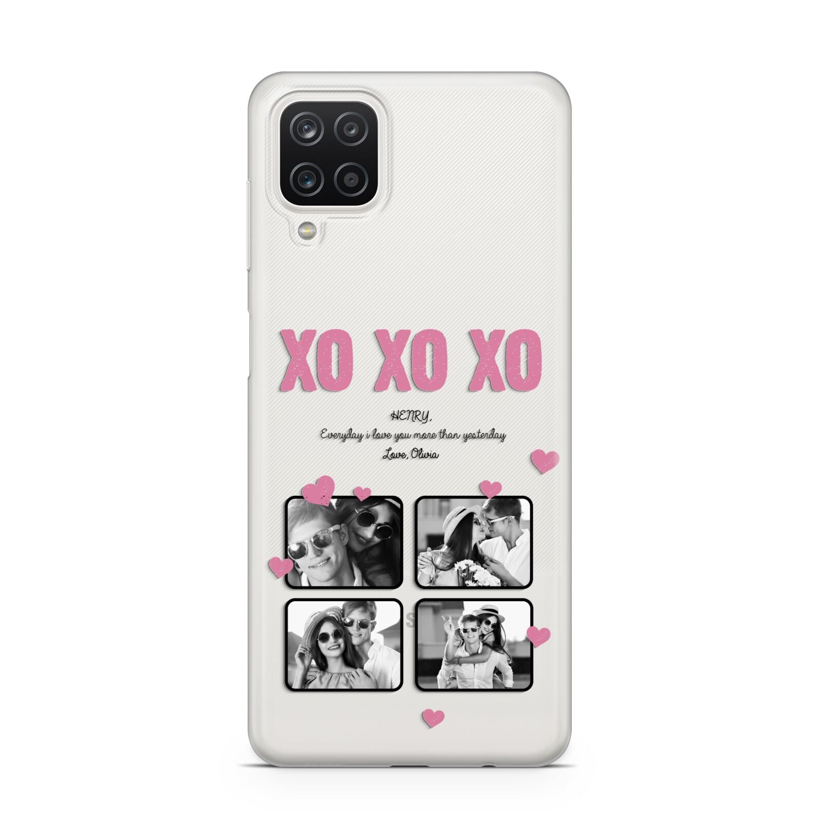 Valentines Day Photo Collage Samsung A12 Case