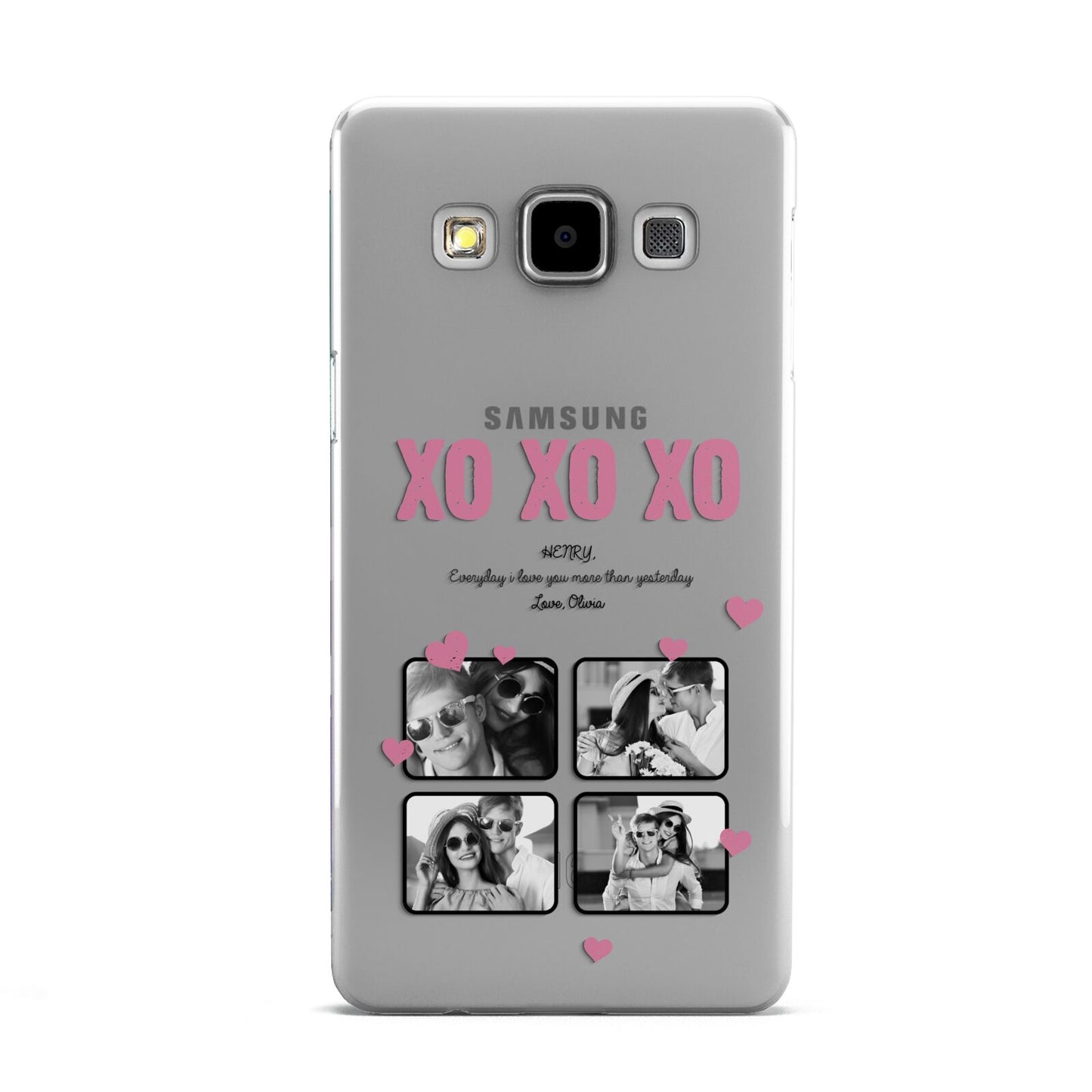 Valentines Day Photo Collage Samsung Galaxy A5 Case