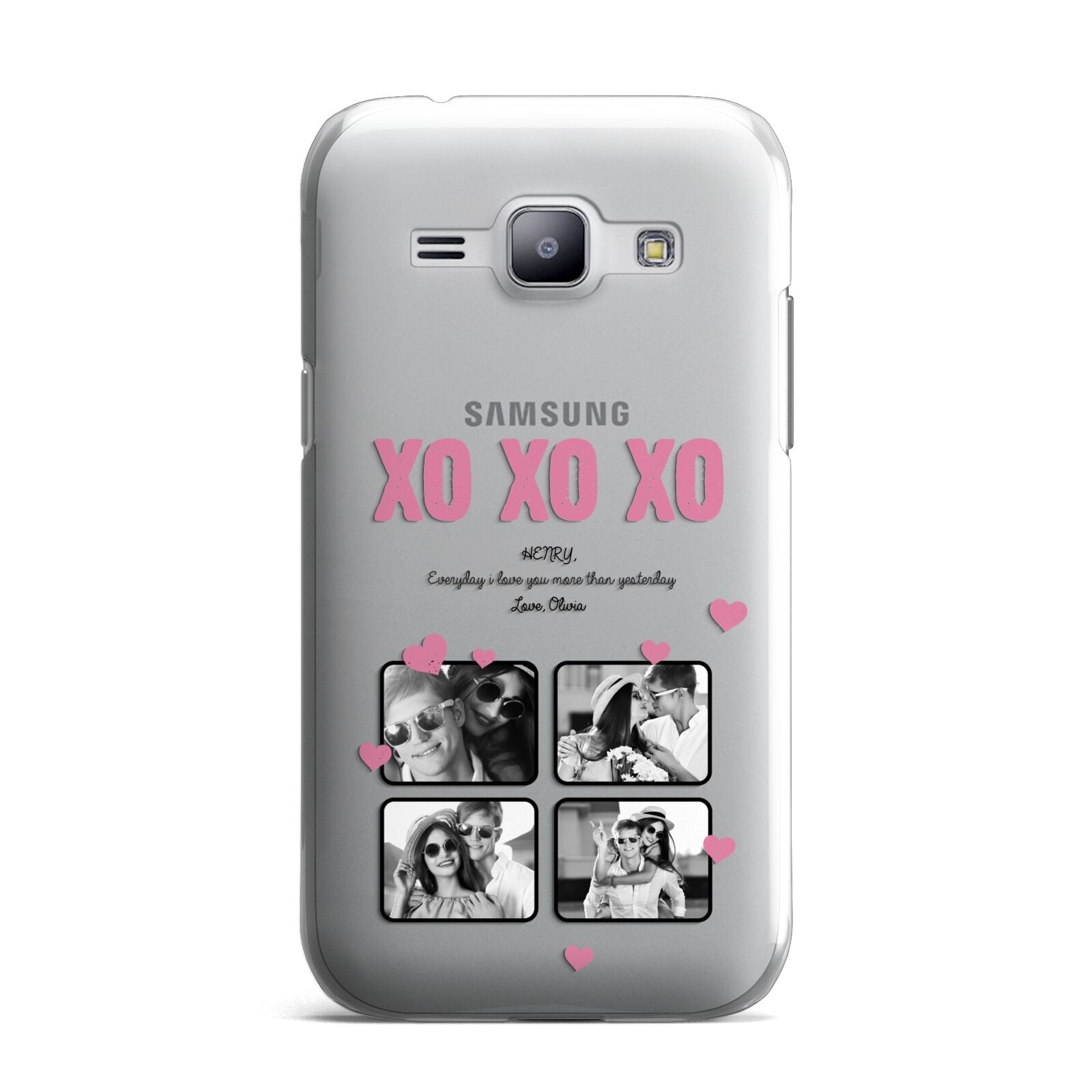 Valentines Day Photo Collage Samsung Galaxy J1 2015 Case