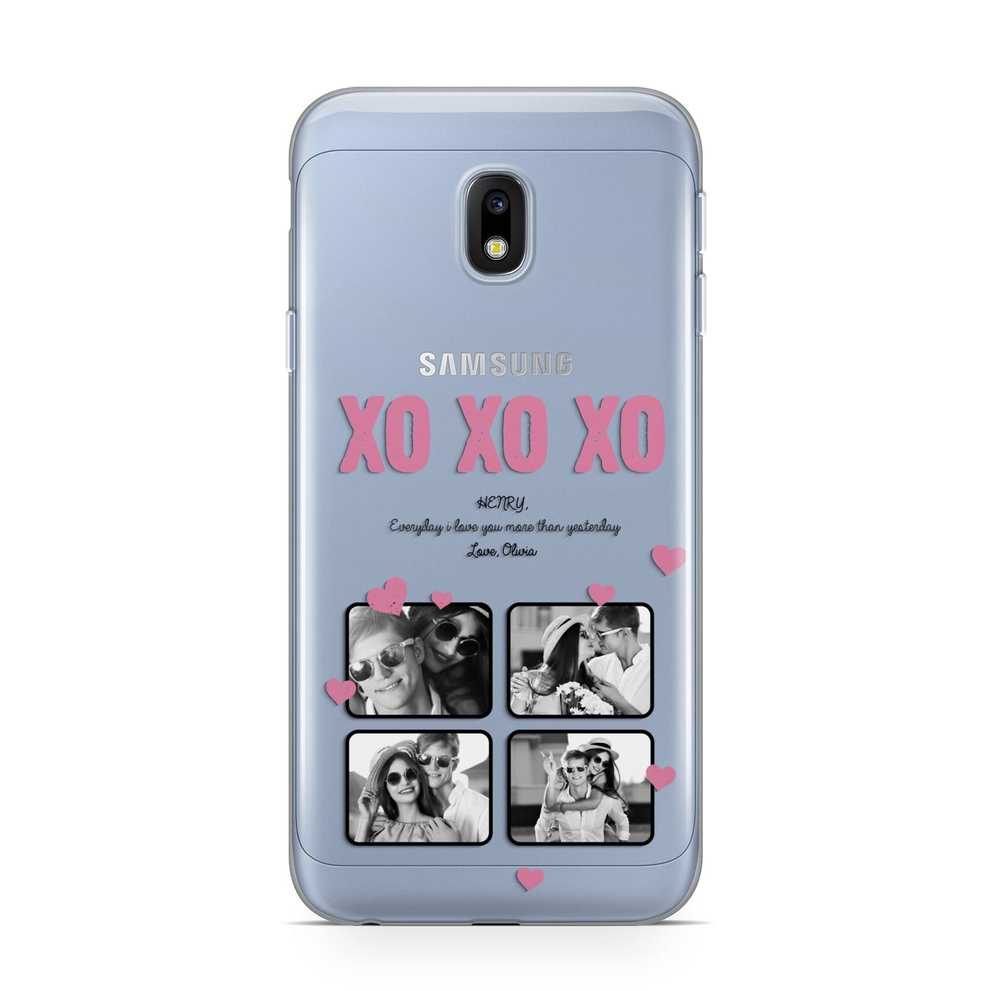 Valentines Day Photo Collage Samsung Galaxy J3 2017 Case