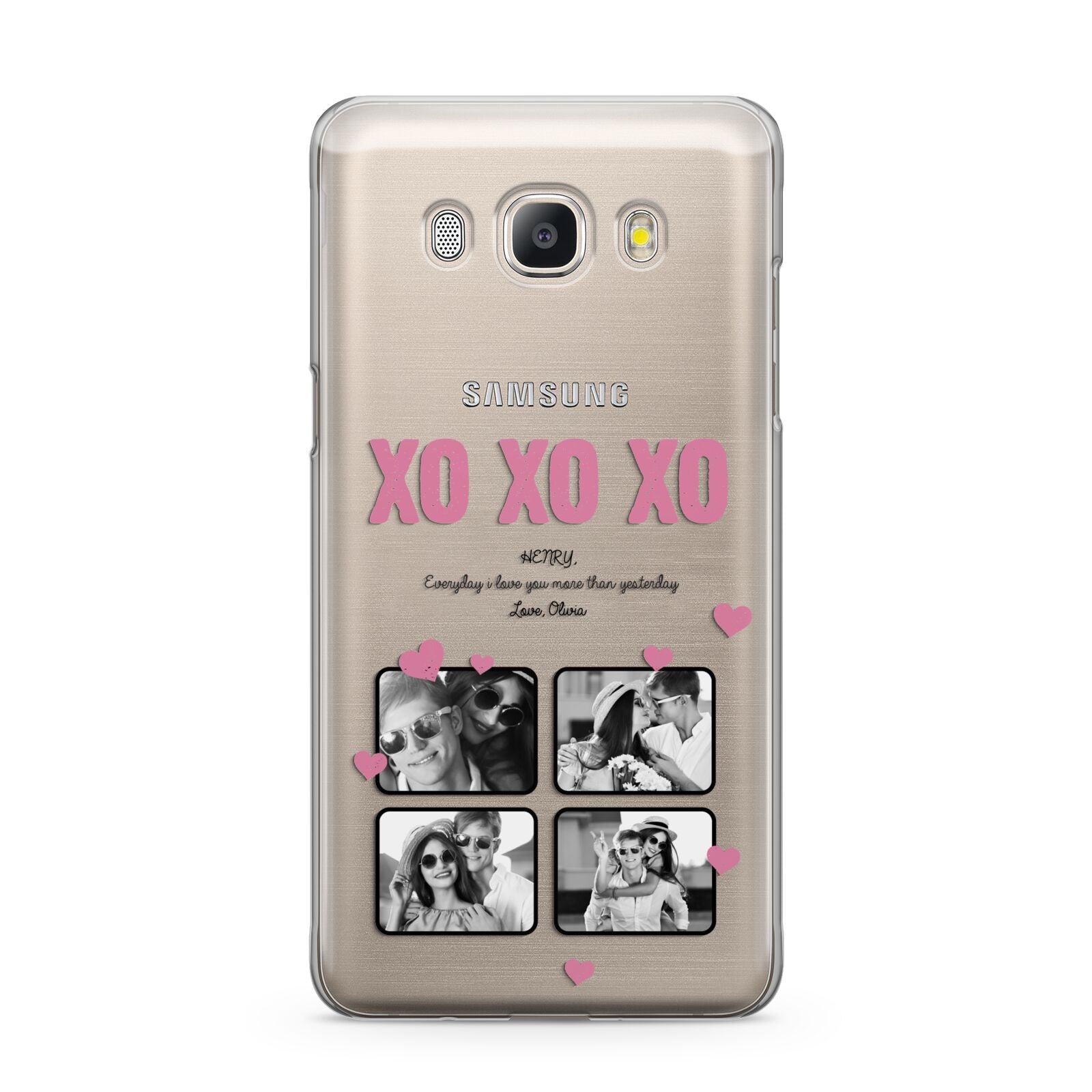 Valentines Day Photo Collage Samsung Galaxy J5 2016 Case