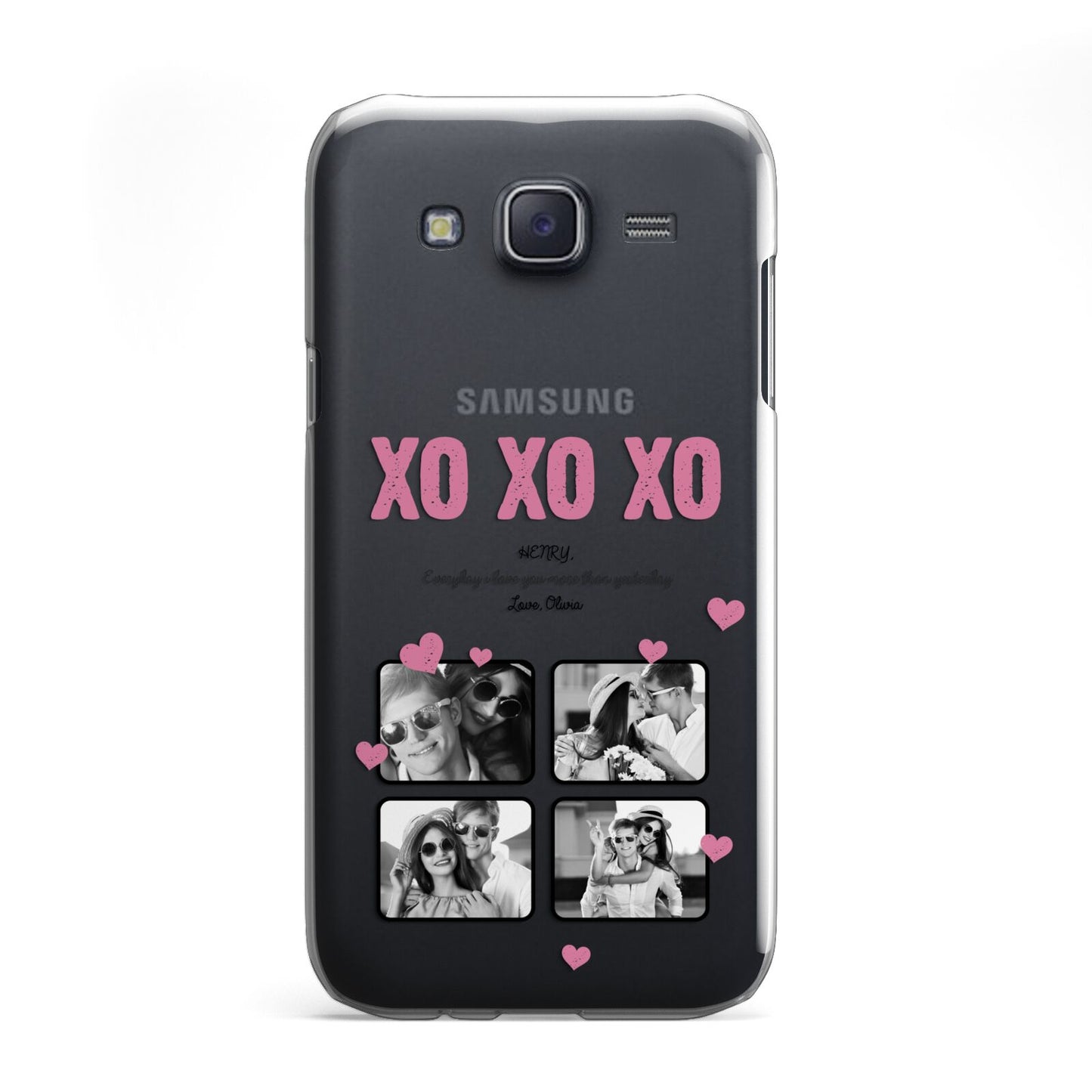 Valentines Day Photo Collage Samsung Galaxy J5 Case