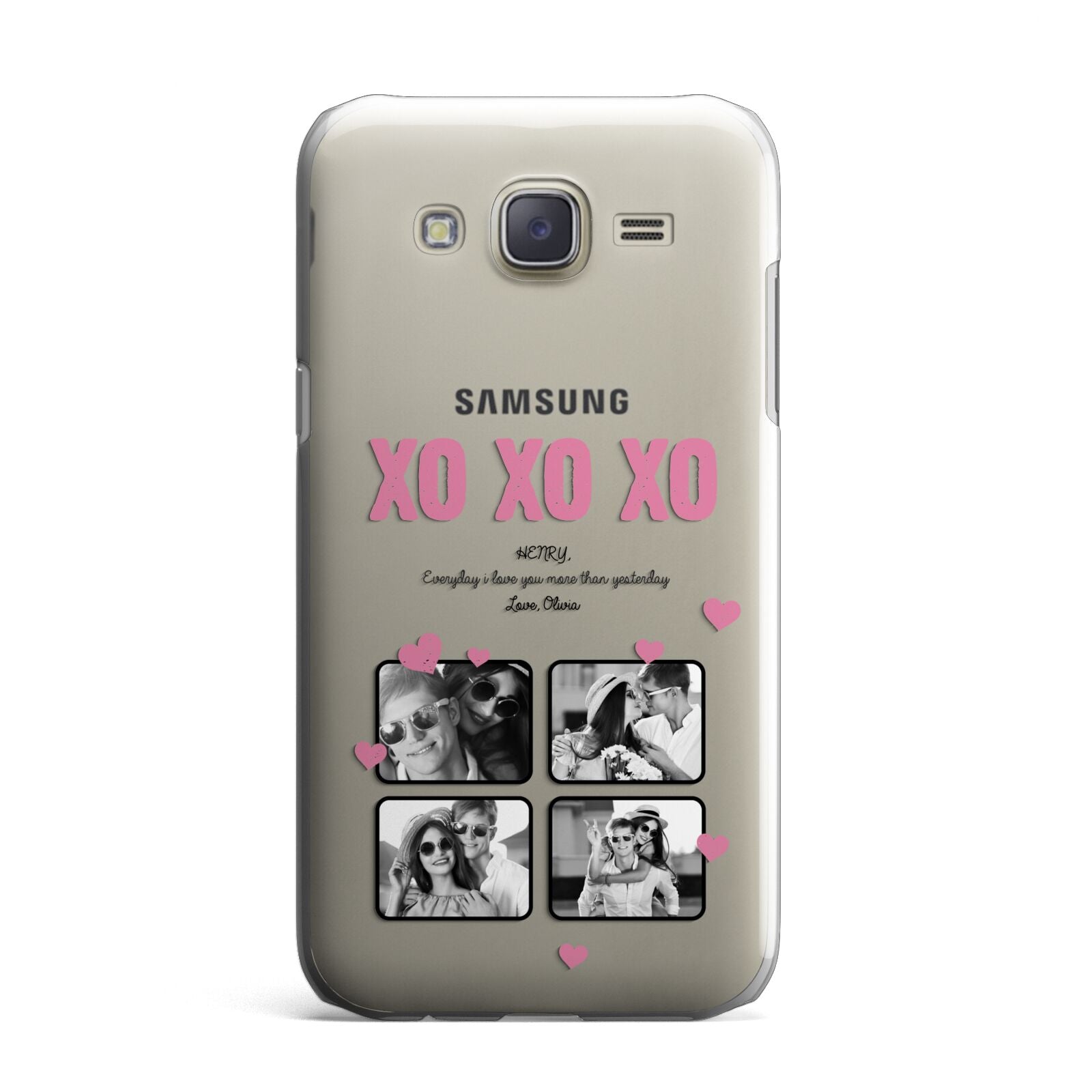 Valentines Day Photo Collage Samsung Galaxy J7 Case