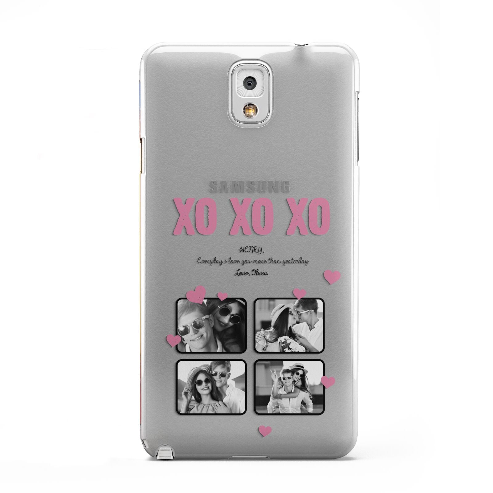 Valentines Day Photo Collage Samsung Galaxy Note 3 Case